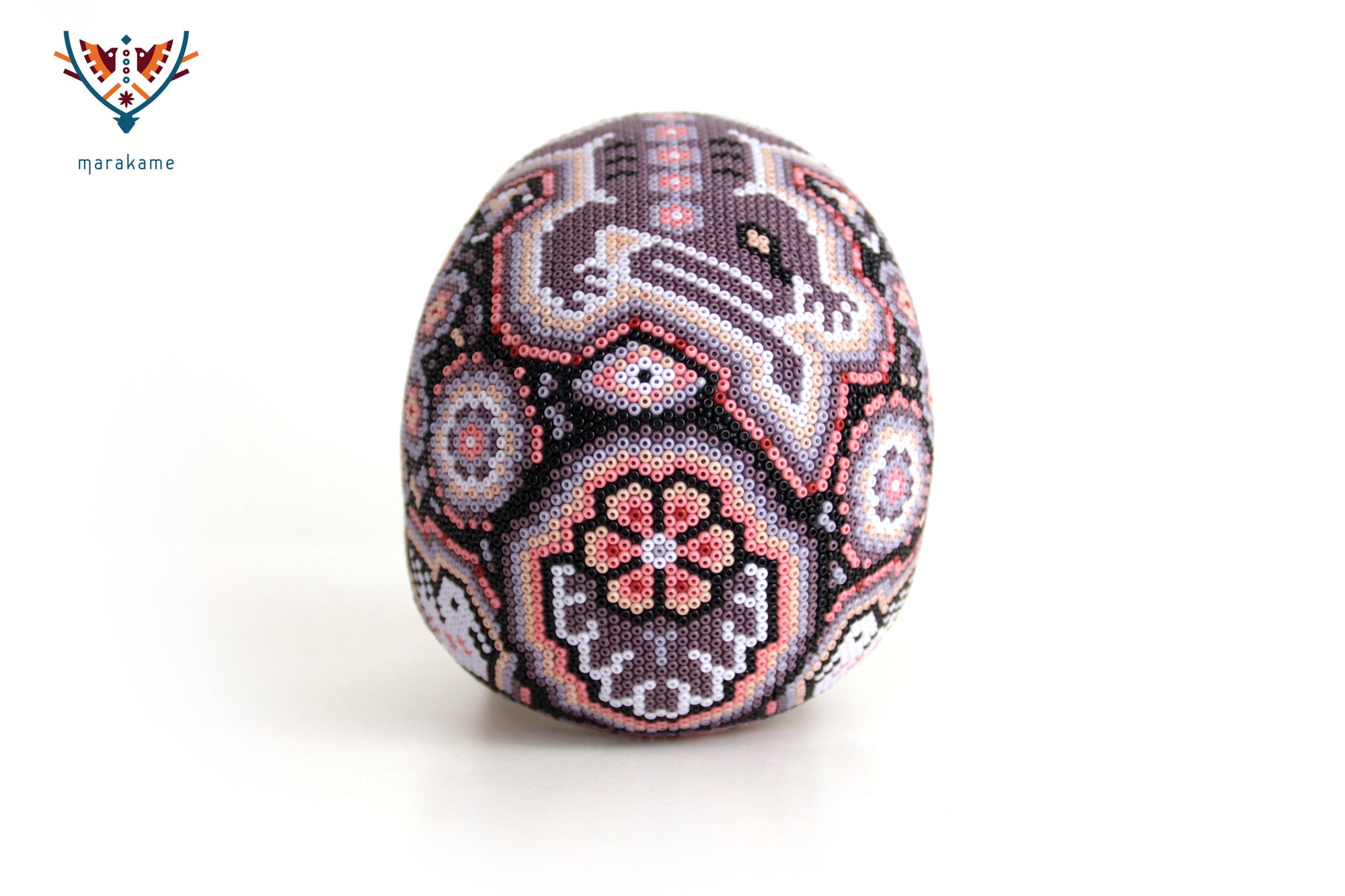 Calavera Huichol Mediana - Eyekame - Flor de la Noche Serena