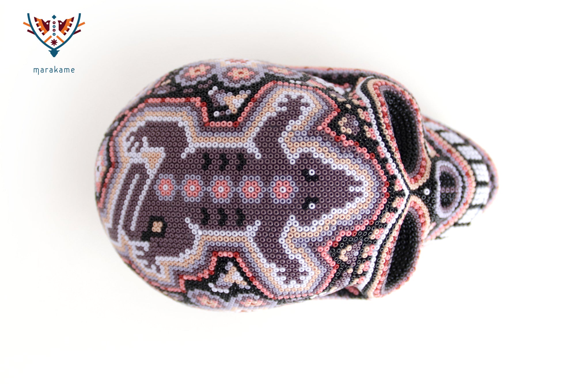 Calavera Huichol Mediana - Eyekame - Flor de la Noche Serena