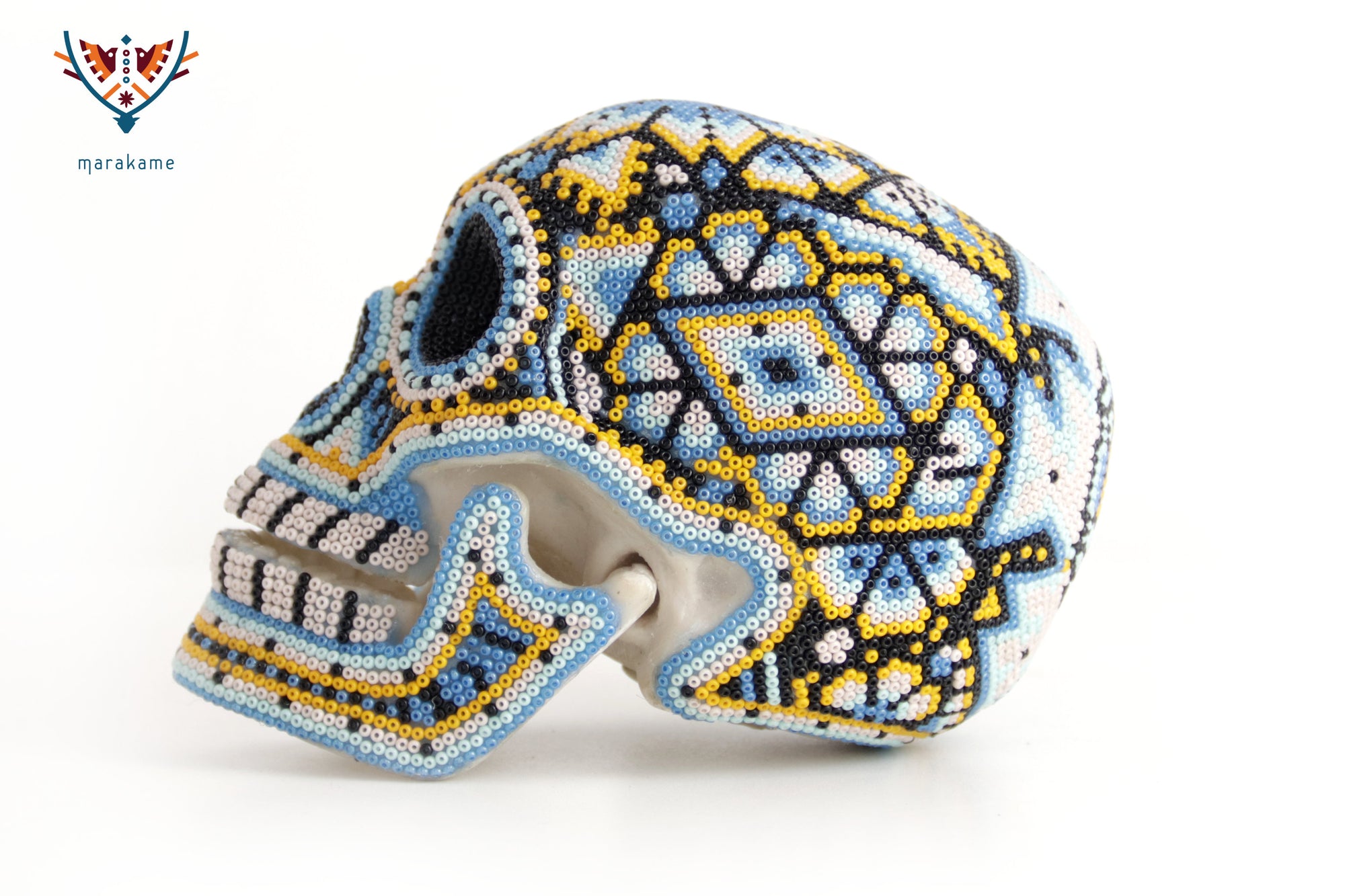 Calavera Huichol Mediana - Eyekame - Cielo geométrico del agua solar