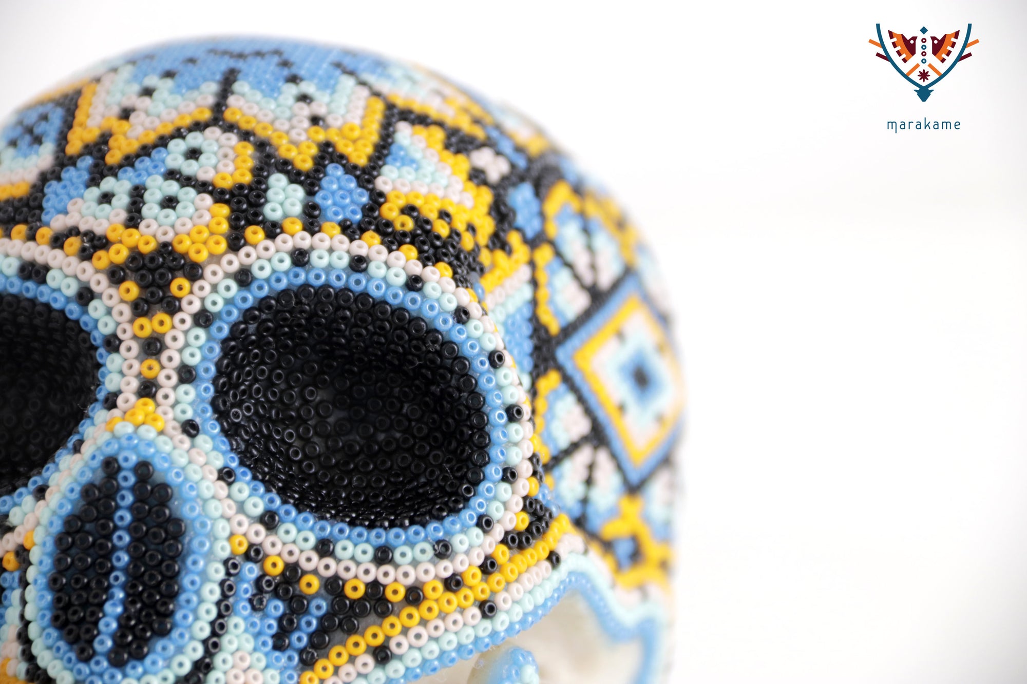 Calavera Huichol Mediana - Eyekame - Cielo geométrico del agua solar