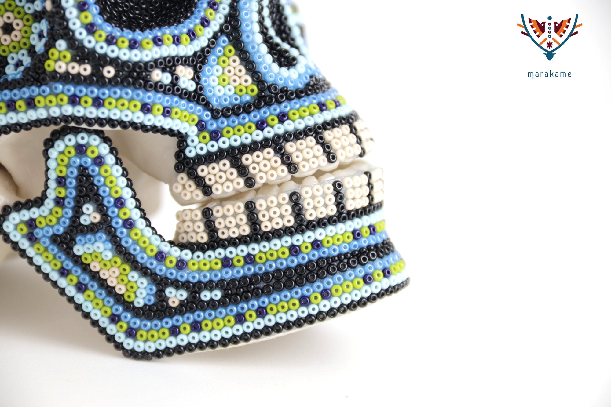 Calavera Huichol Mediana - Eyekame - Río nocturno de los cuatro rumbos