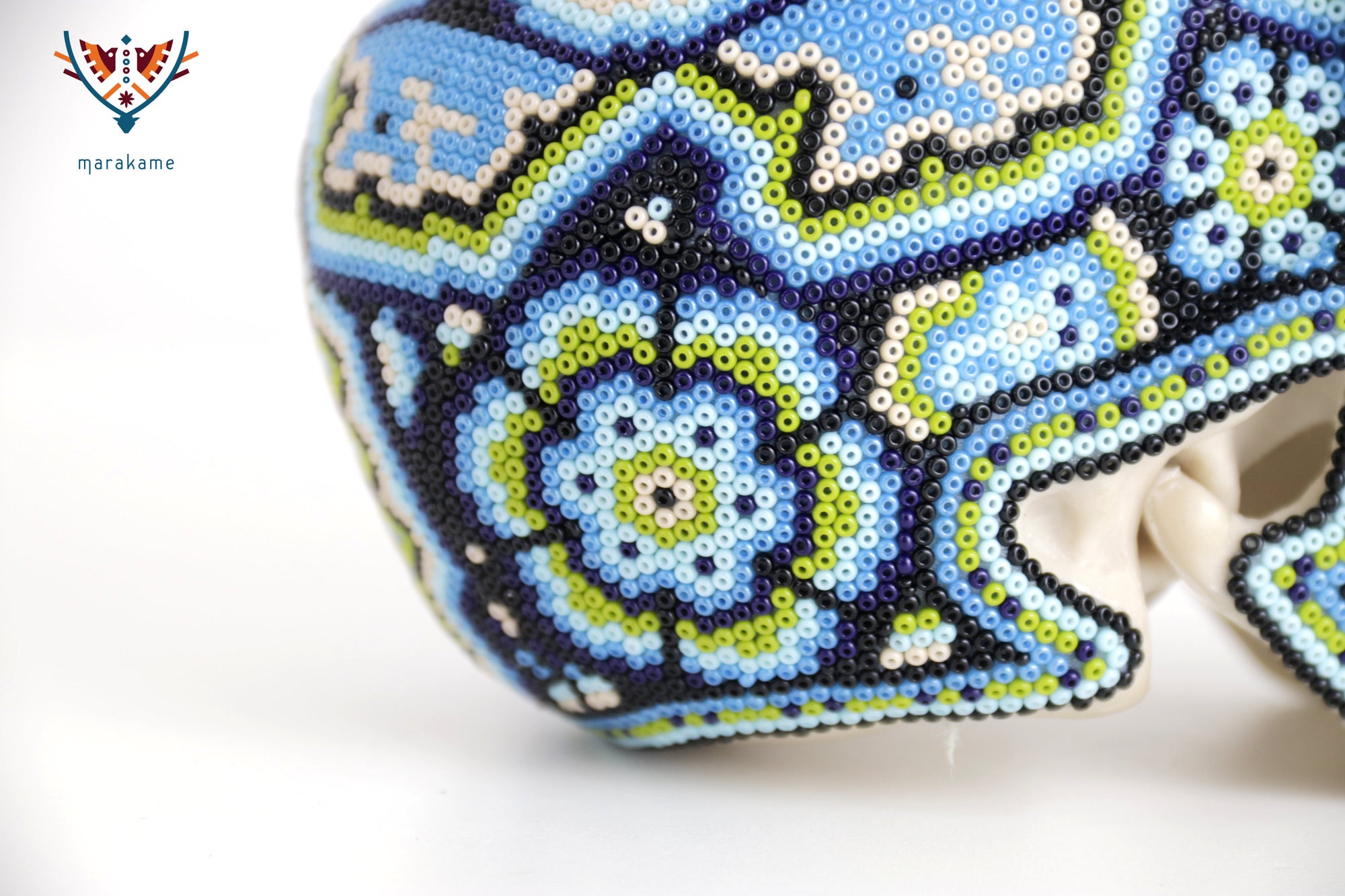 Calavera Huichol Mediana - Eyekame - Río nocturno de los cuatro rumbos