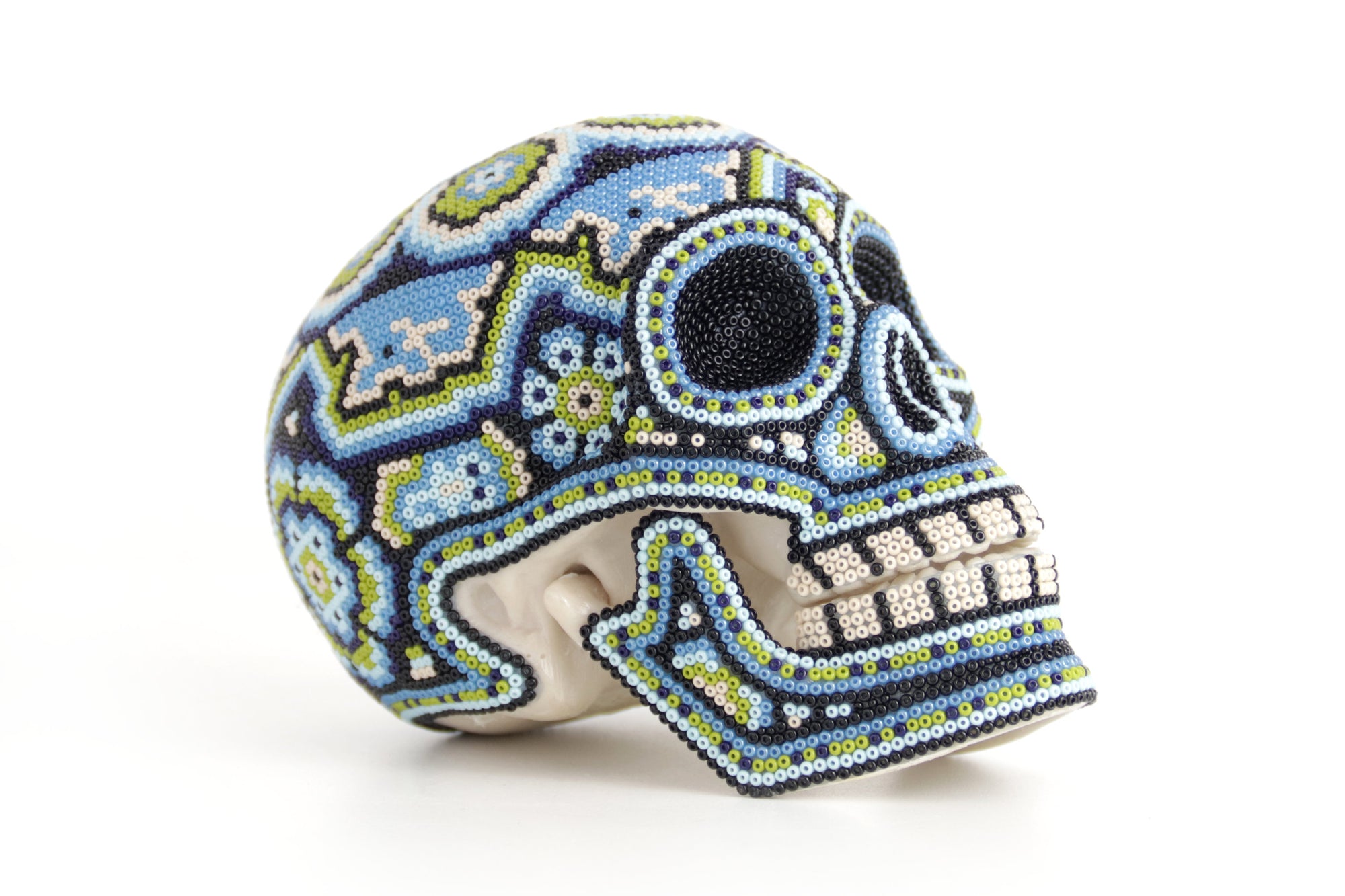 Calavera Huichol Mediana - Eyekame - Río nocturno de los cuatro rumbos