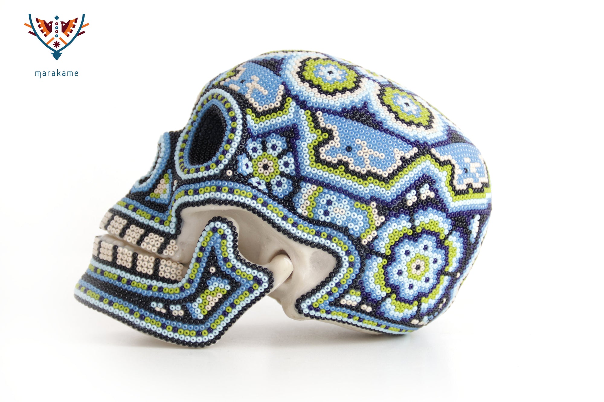 Calavera Huichol Mediana - Eyekame - Río nocturno de los cuatro rumbos