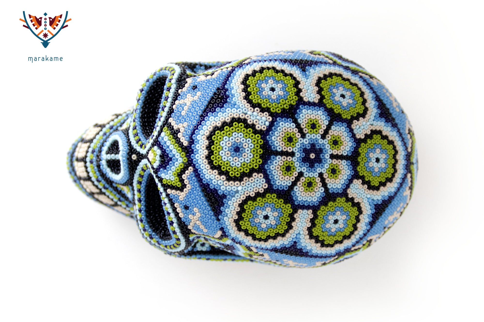 Calavera Huichol Mediana - Eyekame - Río nocturno de los cuatro rumbos