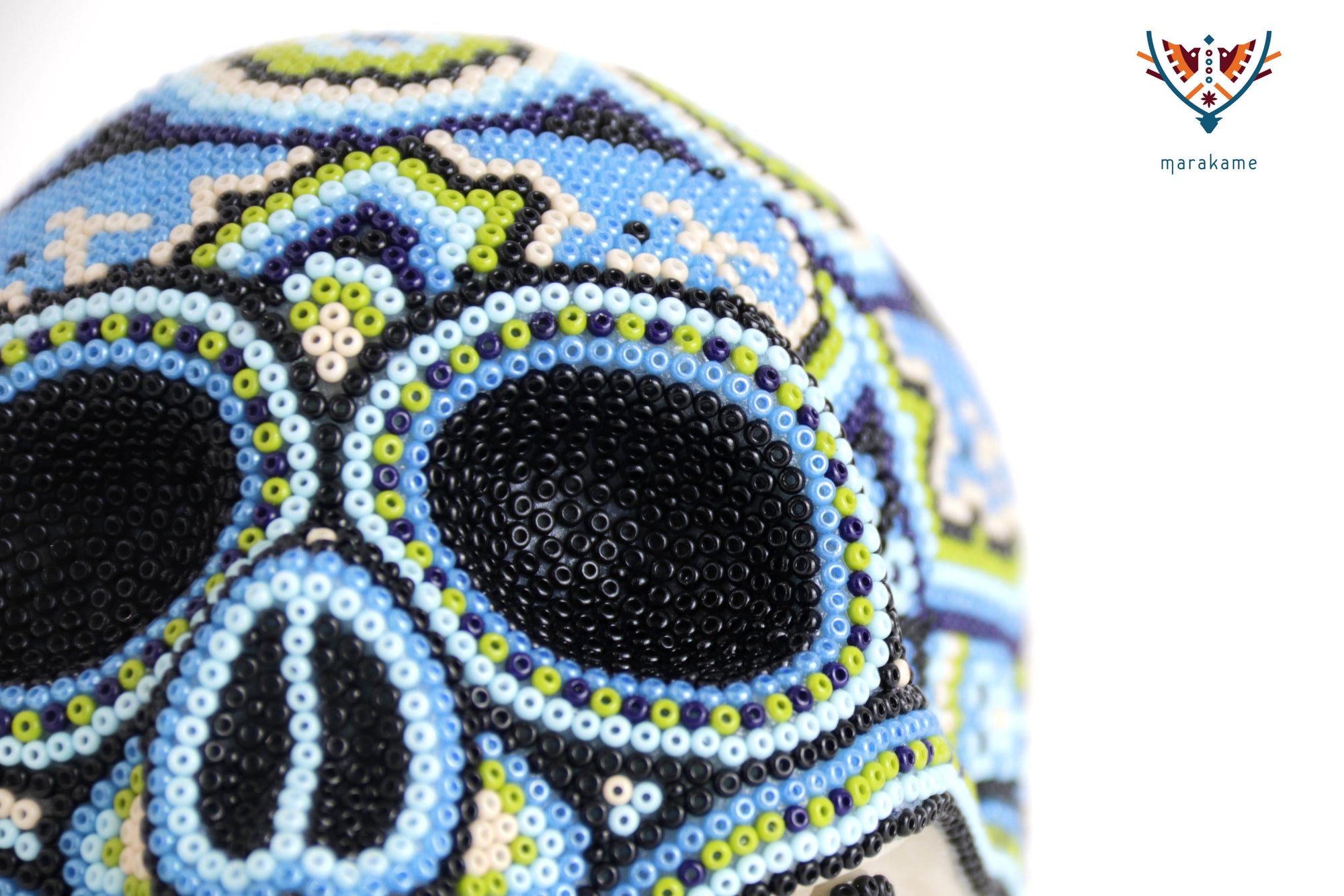 Calavera Huichol Mediana - Eyekame - Río nocturno de los cuatro rumbos