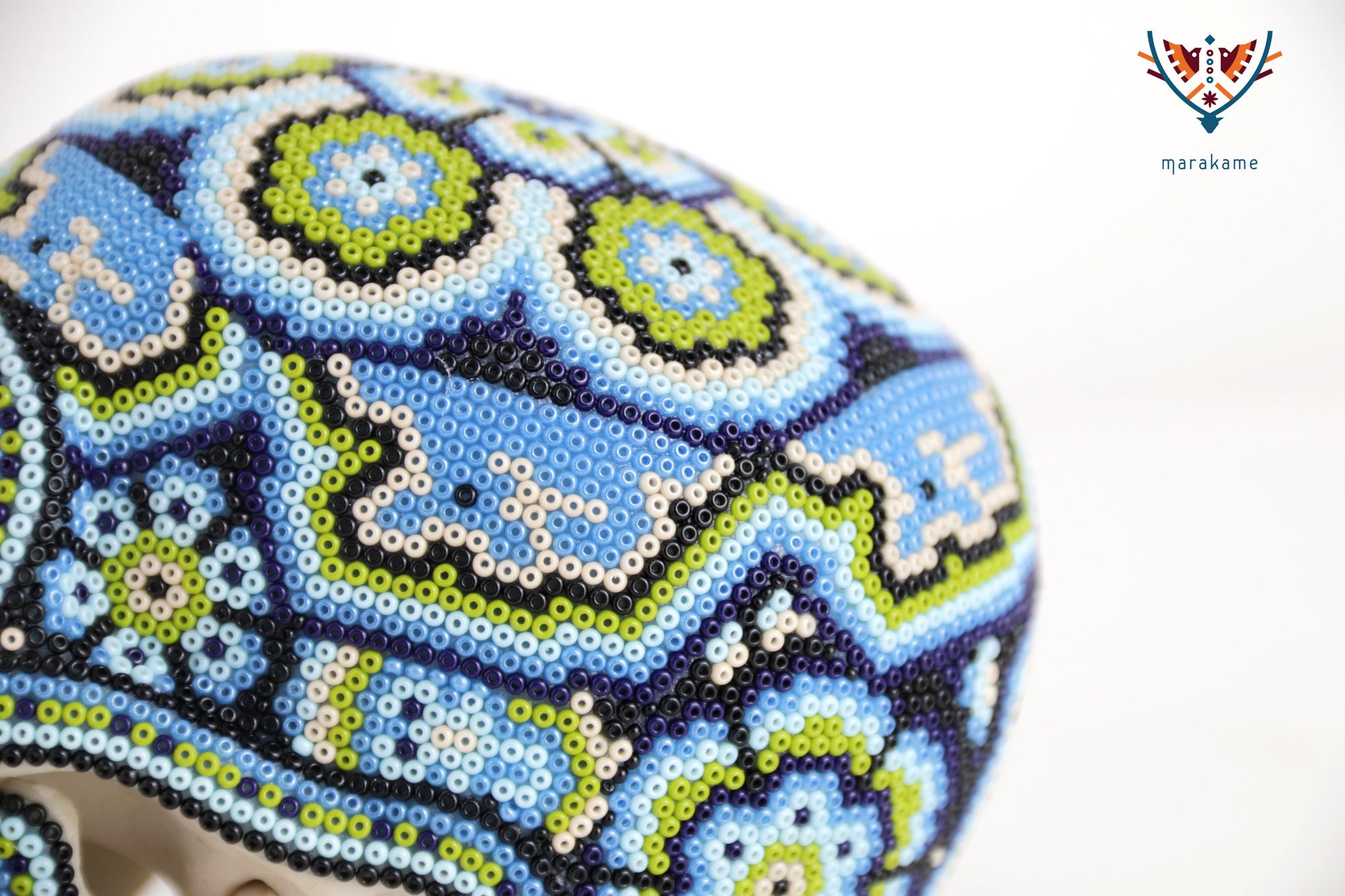 Calavera Huichol Mediana - Eyekame - Río nocturno de los cuatro rumbos