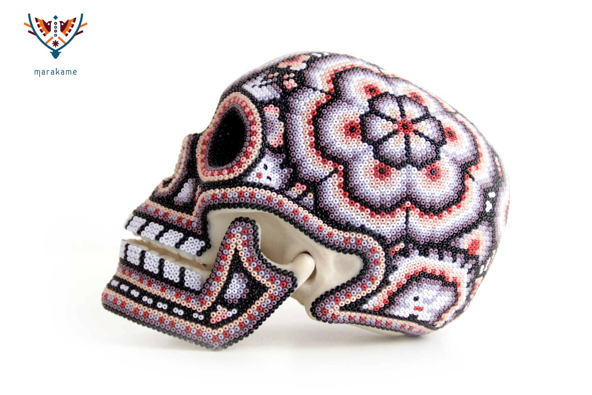 Calavera Huichol Mediana - Eyekame - Jardín de ecos y memoria lunar