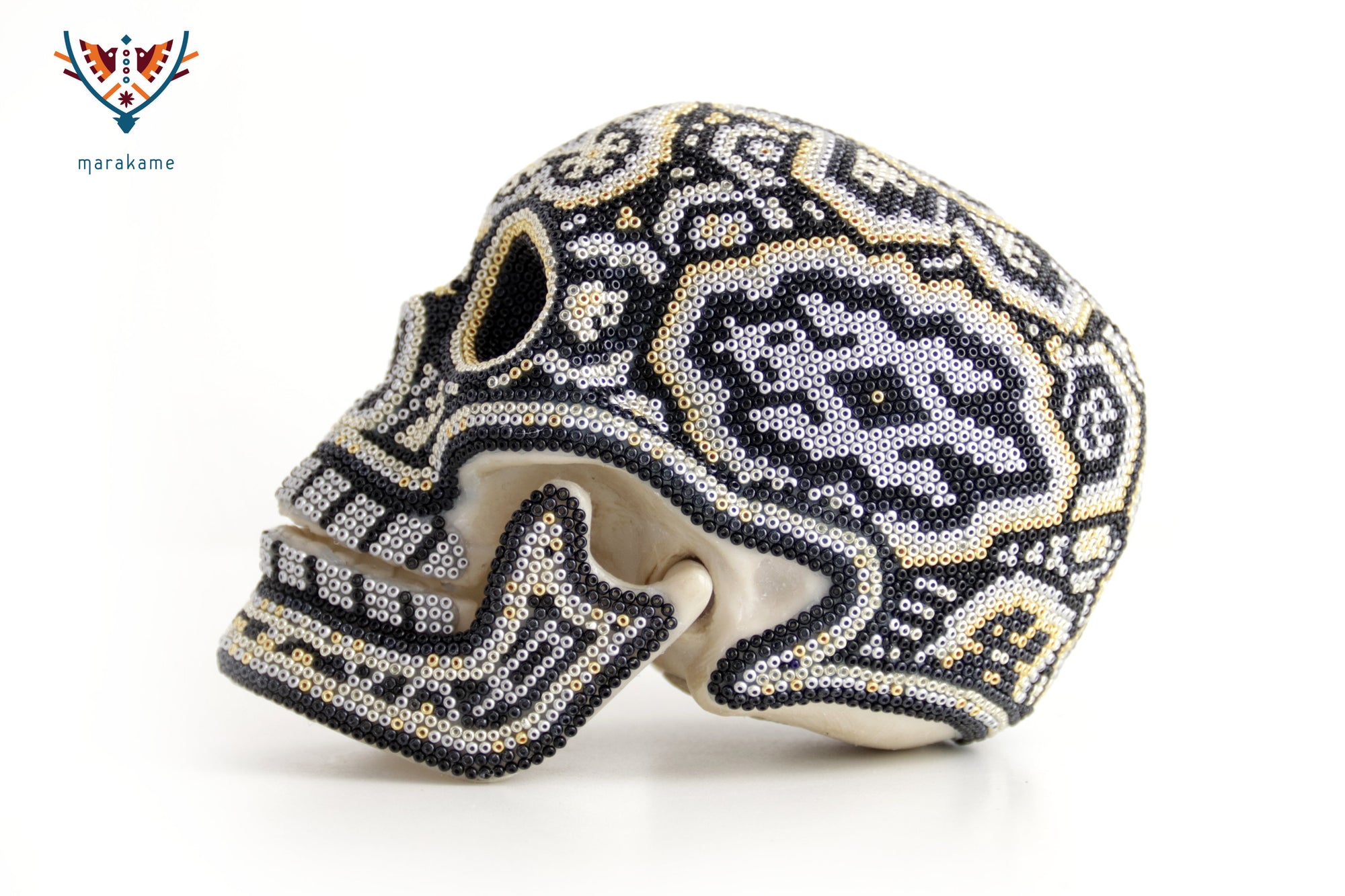 Calavera Huichol Mediana - Eyekame - Senderos de obsidiana y eco solar