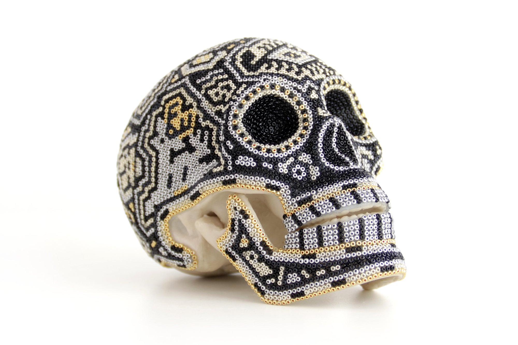 Calavera Huichol Mediana - Eyekame - Mapa nocturno de los guardianes solares