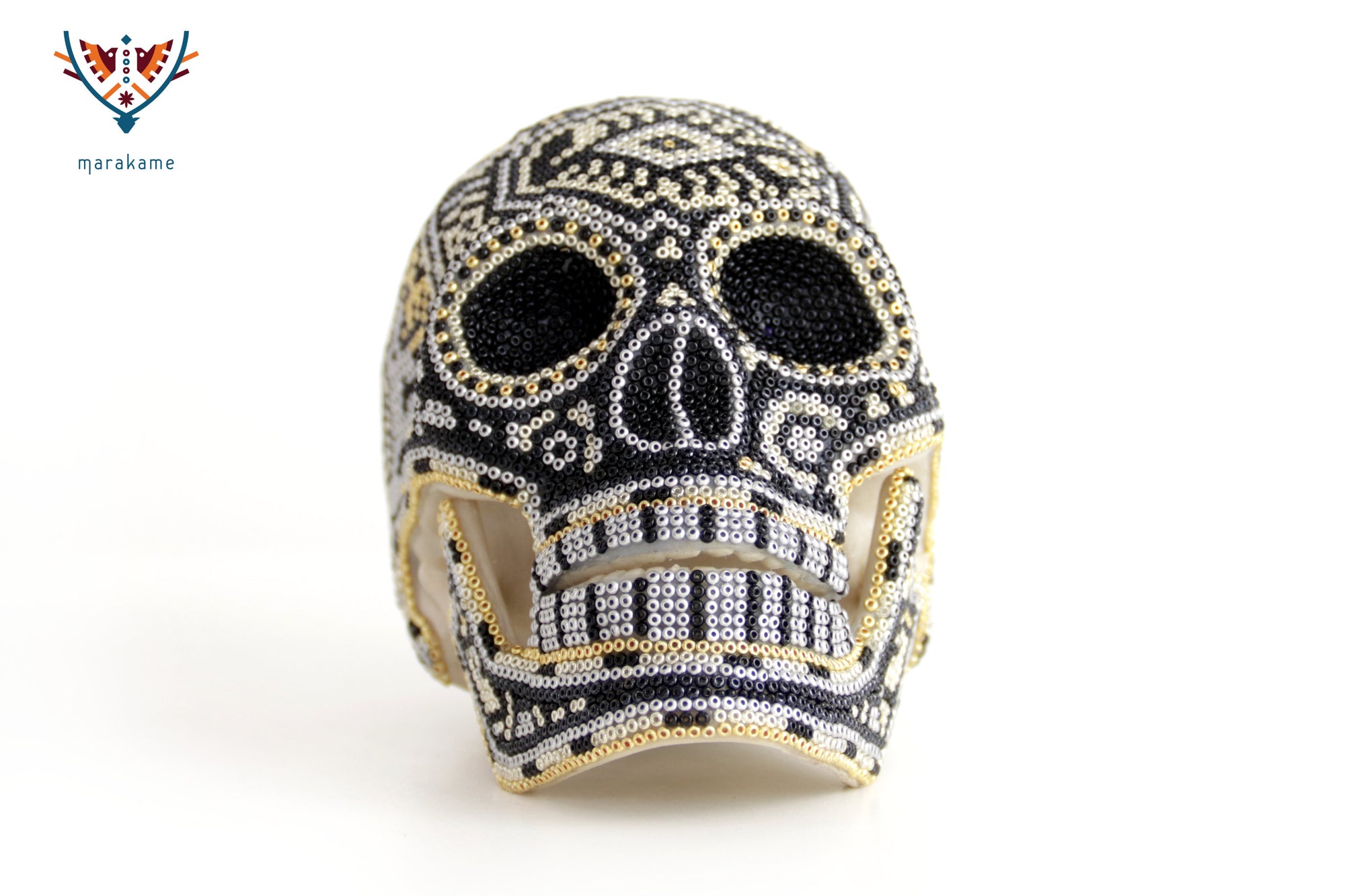 Calavera Huichol Mediana - Eyekame - Mapa nocturno de los guardianes solares