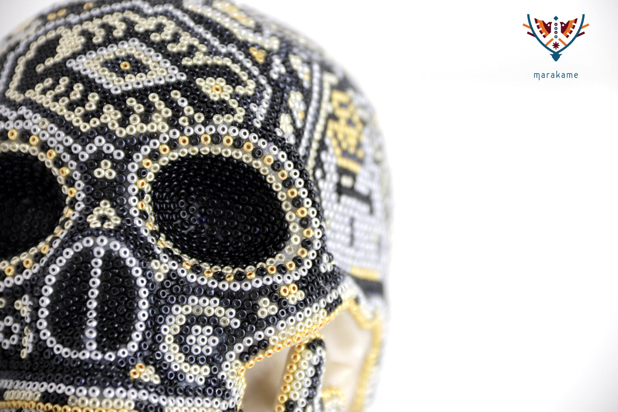 Calavera Huichol Mediana - Eyekame - Mapa nocturno de los guardianes solares