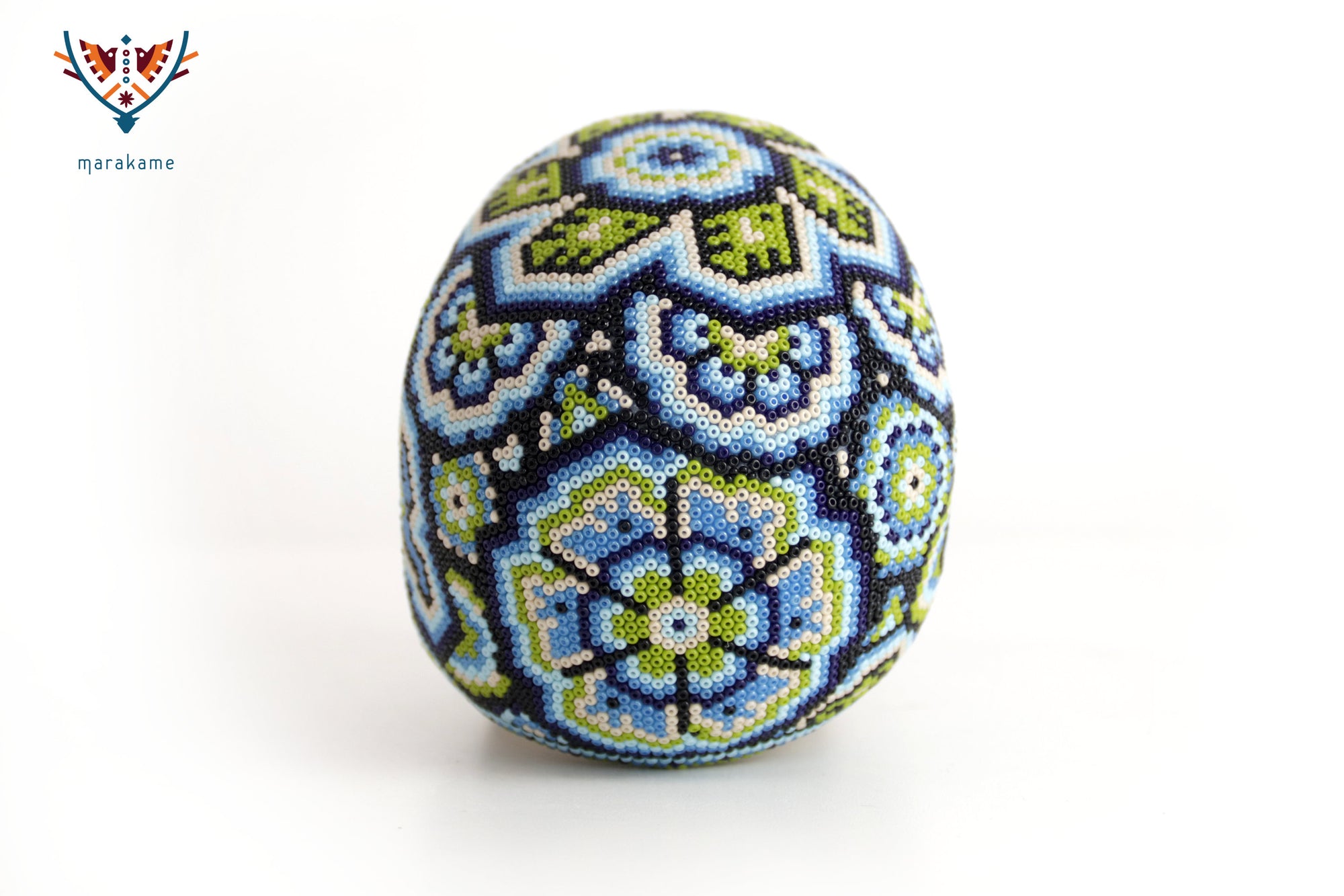 Calavera Huichol Mediana - Eyekame - Olas del cielo profundo