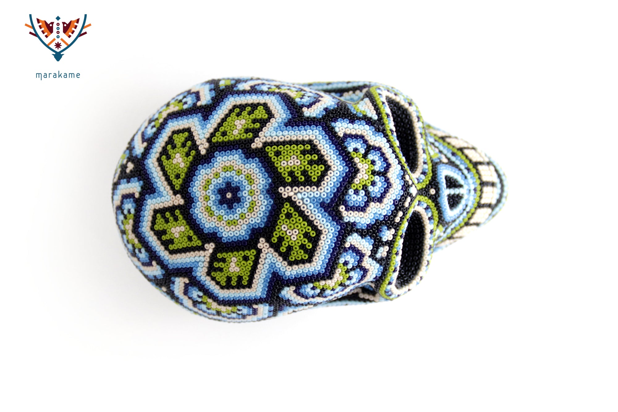 Calavera Huichol Mediana - Eyekame - Olas del cielo profundo