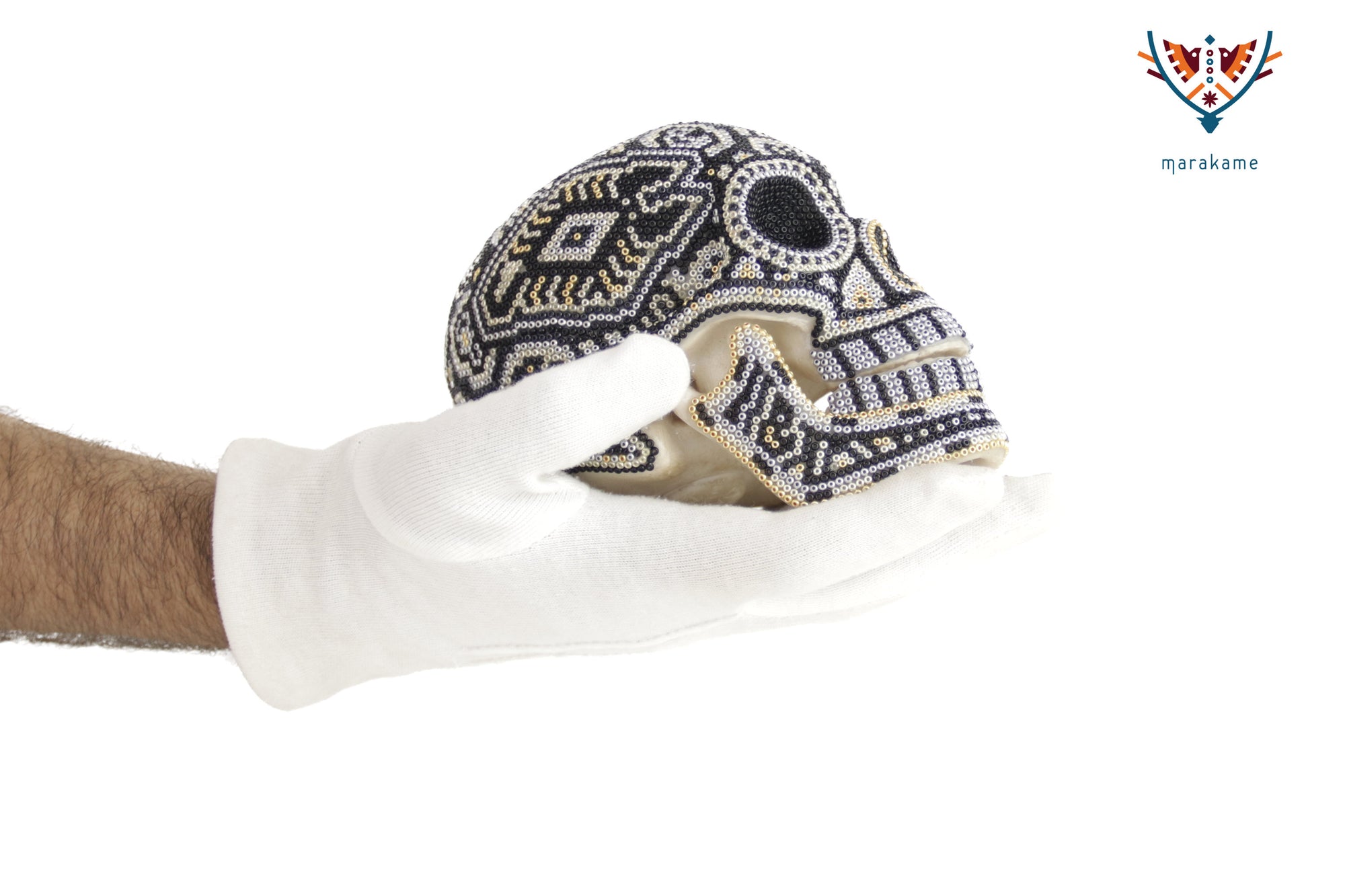 Calavera Huichol Mediana - Eyekame - Laberinto Nocturno