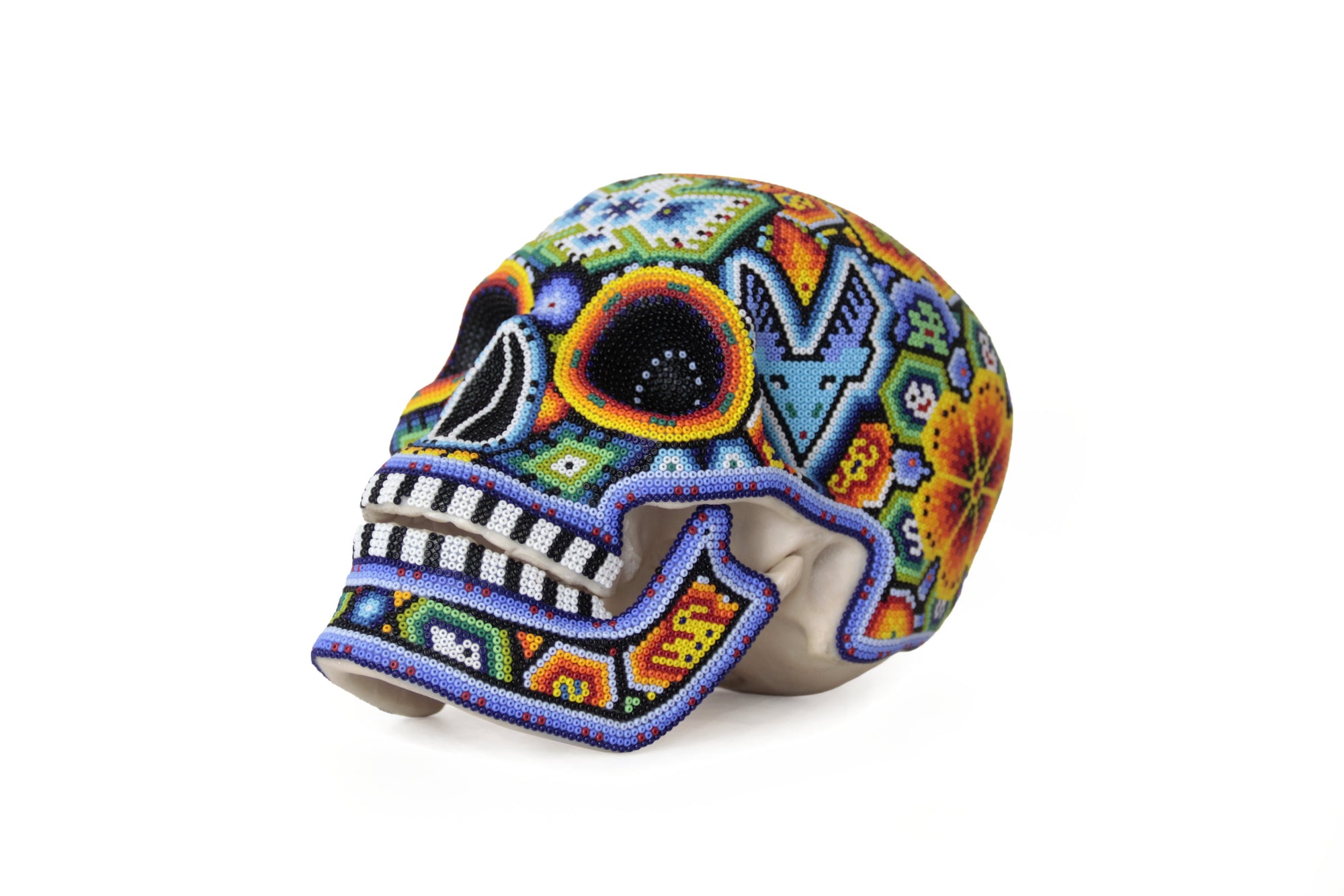 Calavera Huichol Mediana - Eyekame - El Venado del Sol Naciente