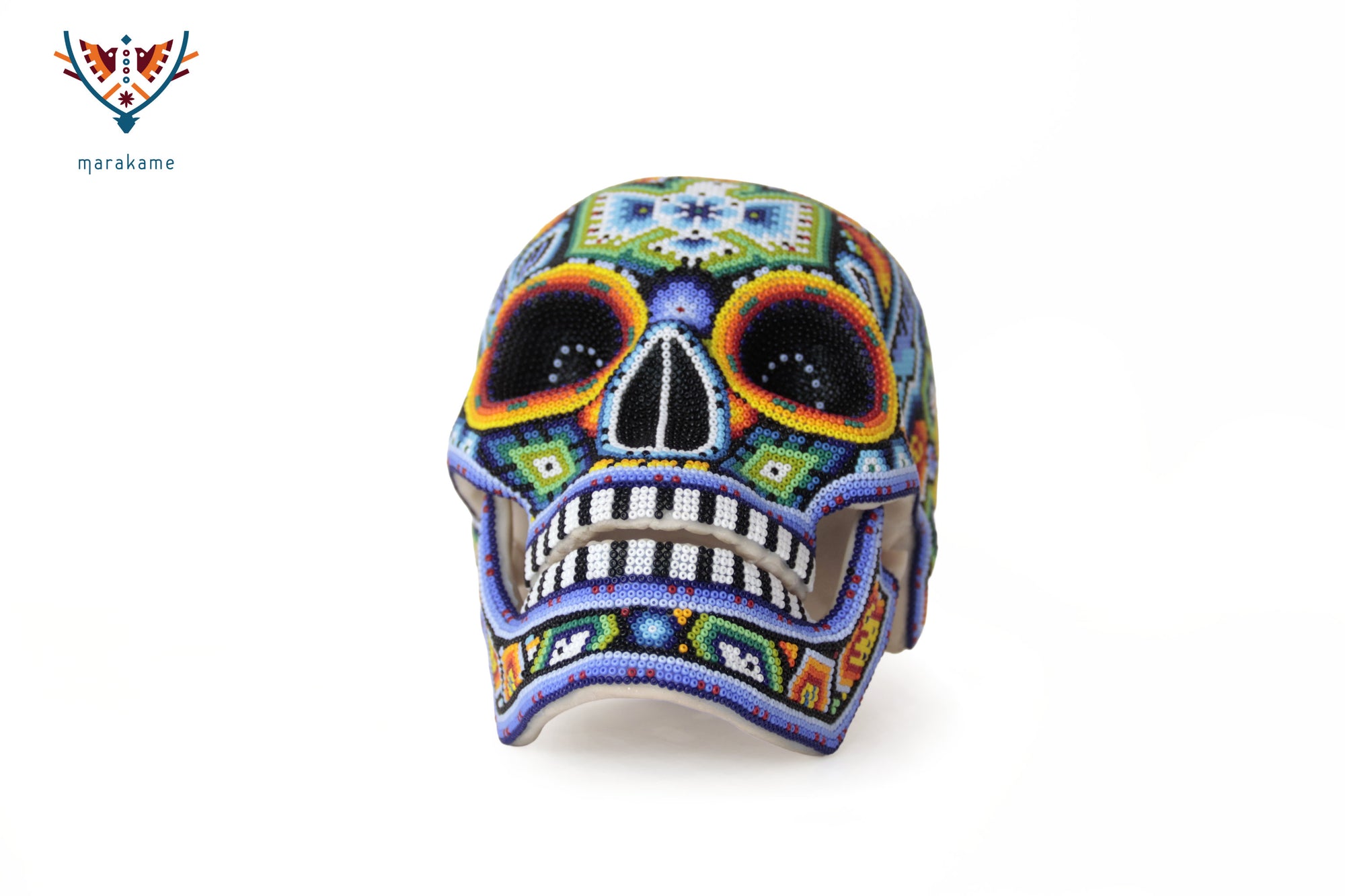 Calavera Huichol Mediana - Eyekame - El Venado del Sol Naciente