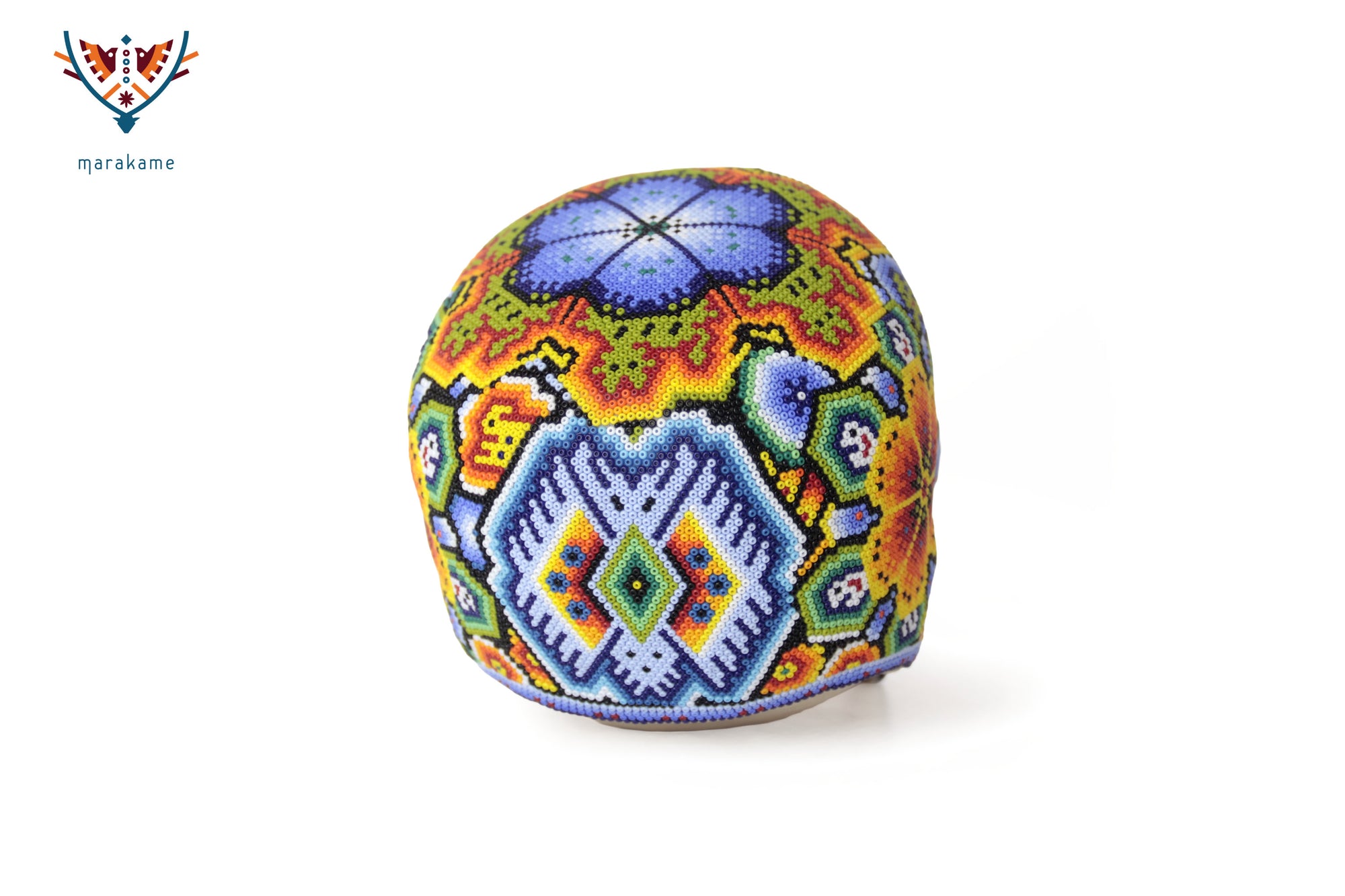 Calavera Huichol Mediana - Eyekame - El Venado del Sol Naciente