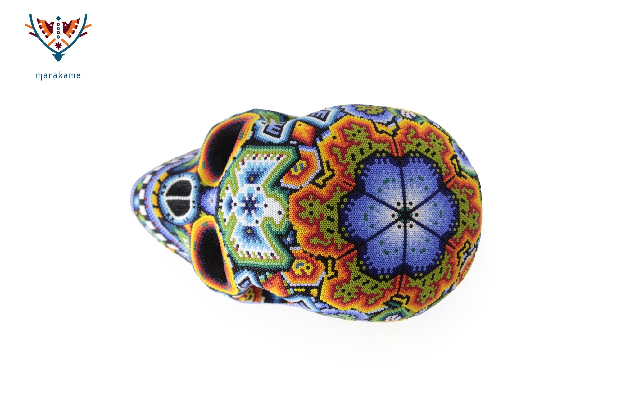 Calavera Huichol Mediana - Eyekame - El Venado del Sol Naciente