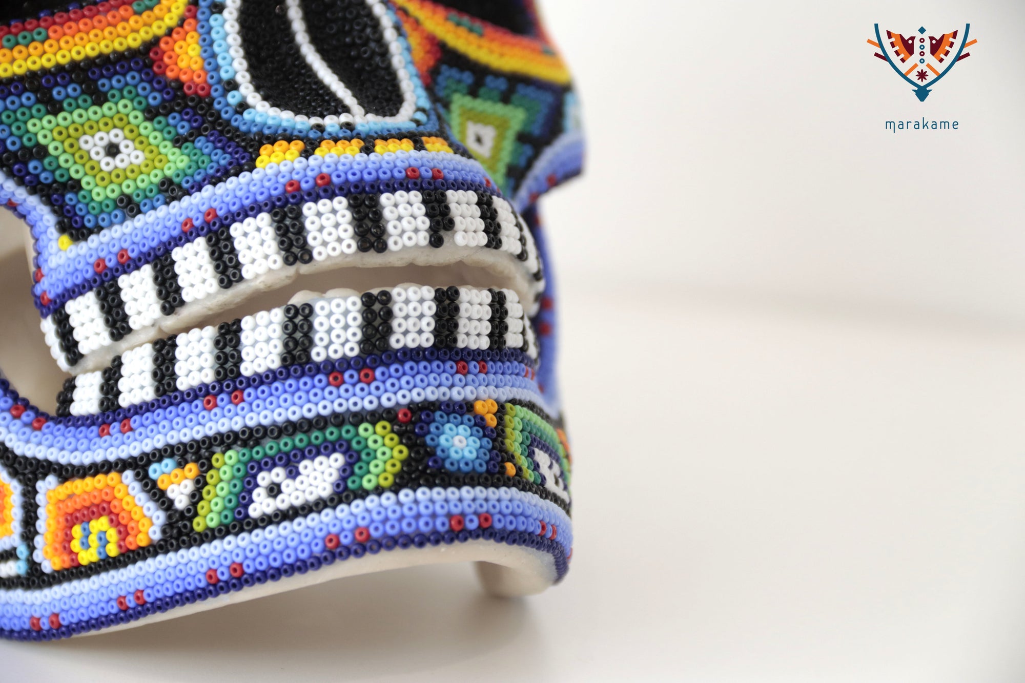 Calavera Huichol Mediana - Eyekame - El Venado del Sol Naciente