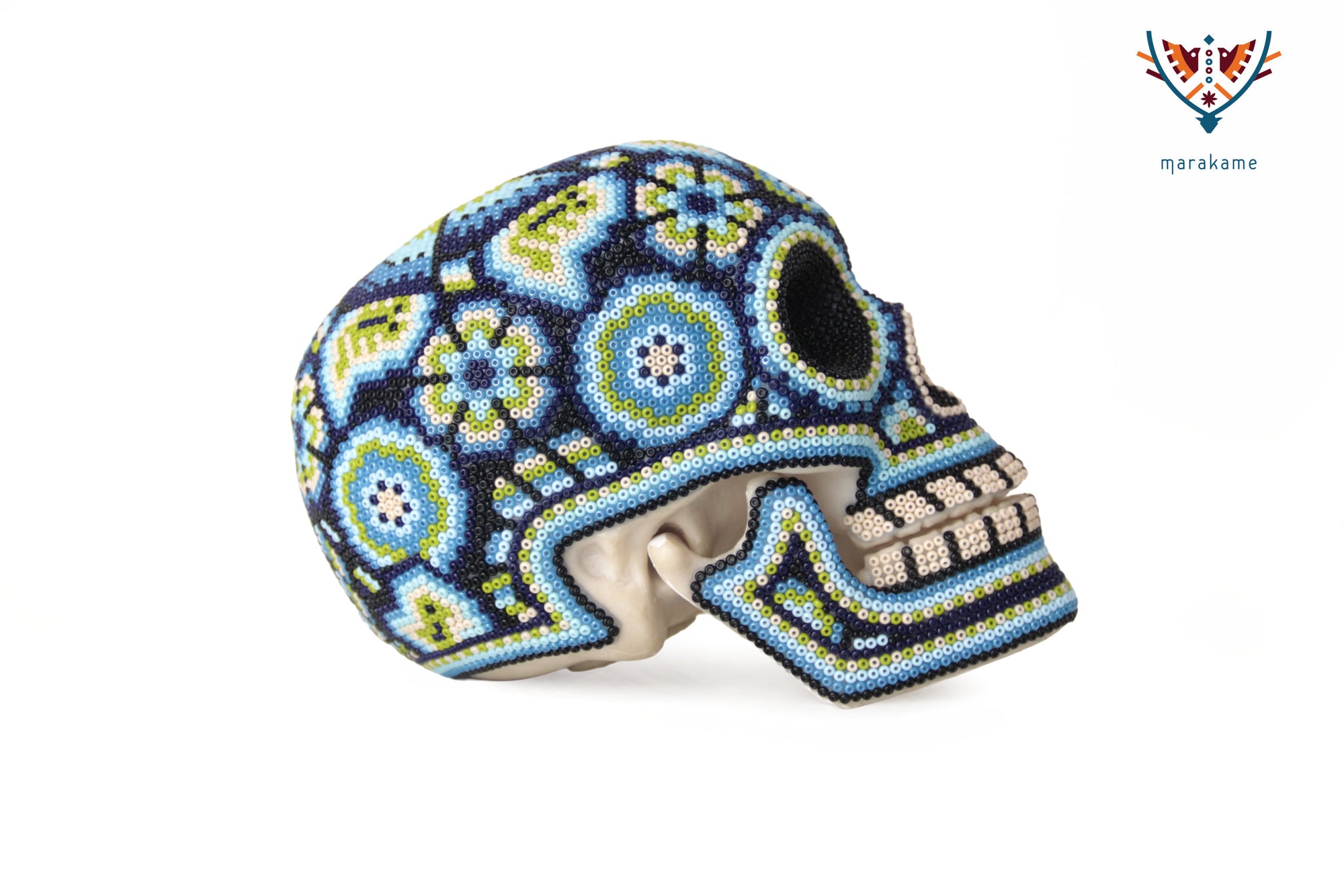 Calavera Huichol Mediana – Eyekame – Jardín del Cielo