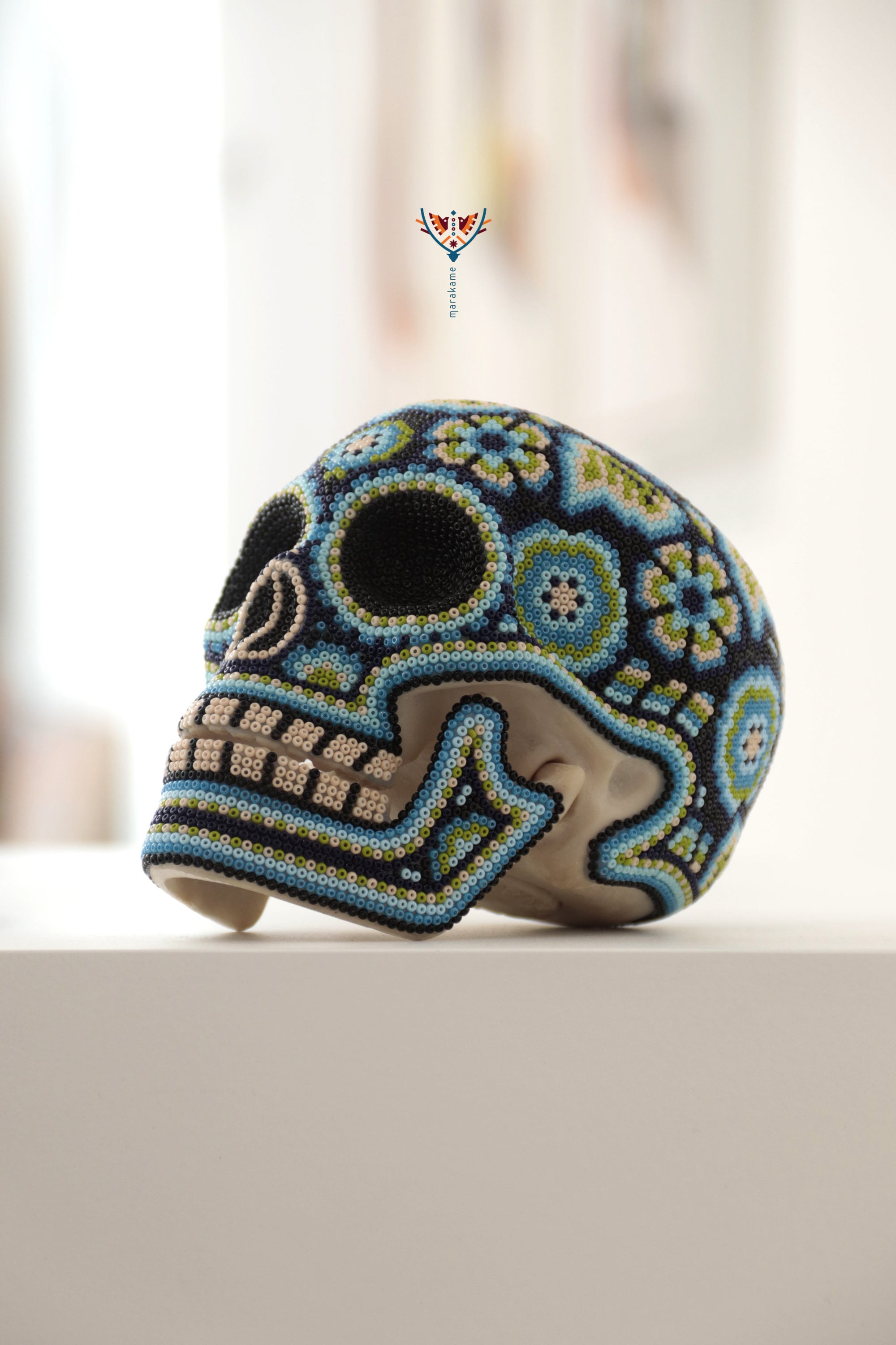 Calavera Huichol Mediana – Eyekame – Jardín del Cielo