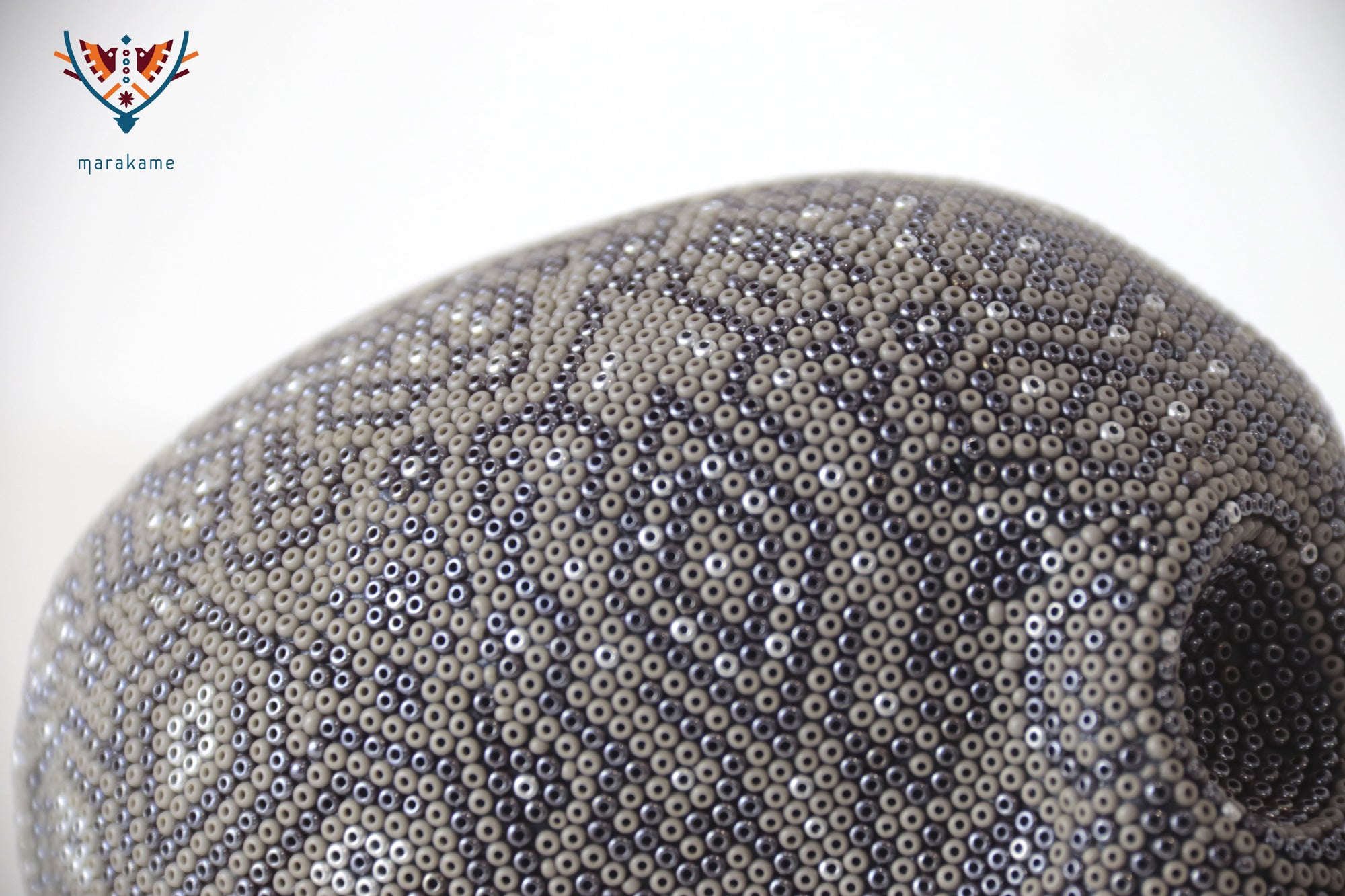 Calavera Huichol Mediana - Eyekame - Plata Ancestral