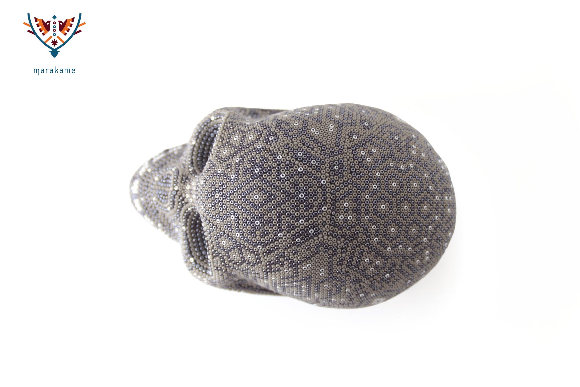 Calavera Huichol Mediana - Eyekame - Plata Ancestral