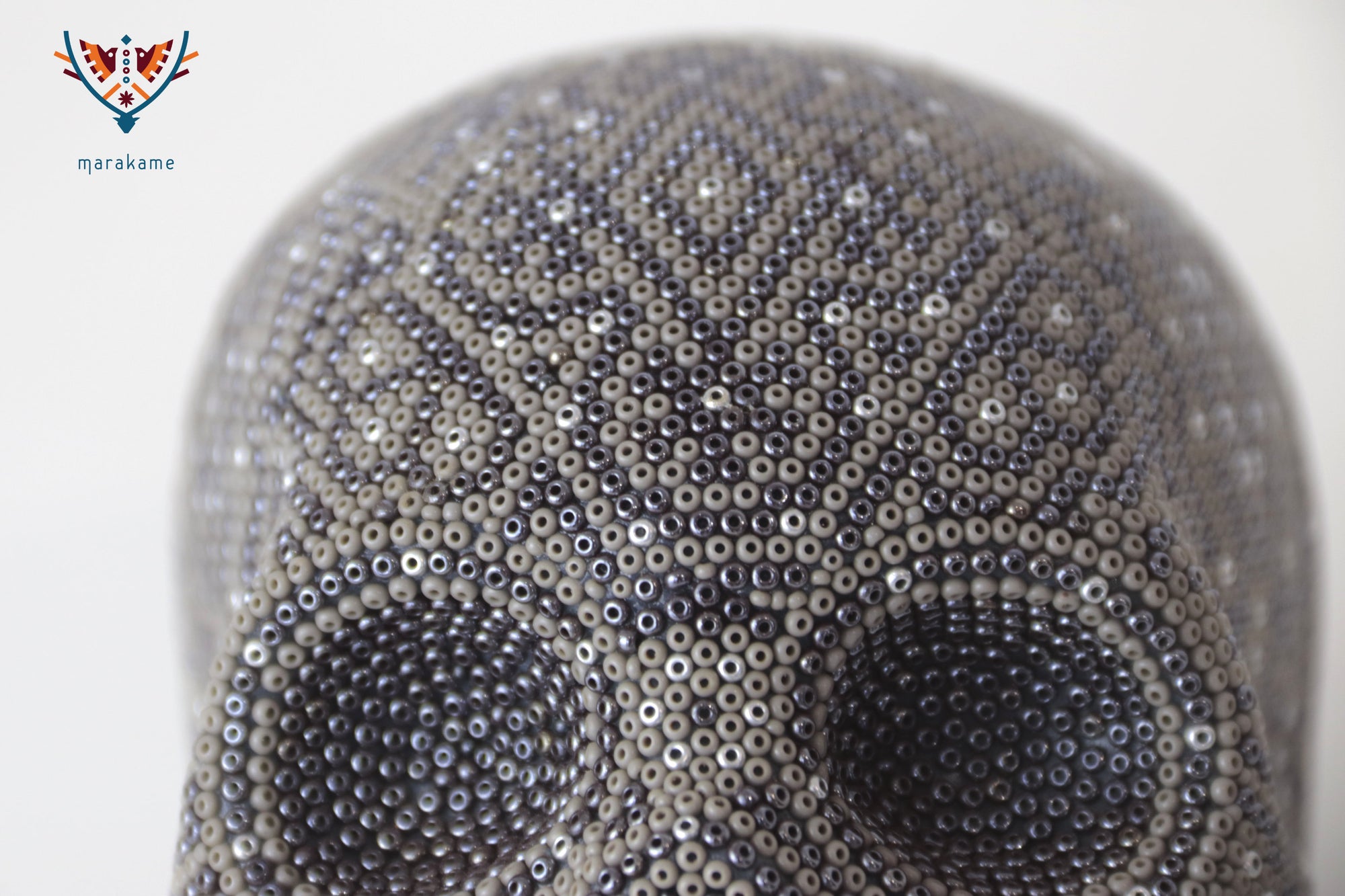 Calavera Huichol Mediana - Eyekame - Plata Ancestral
