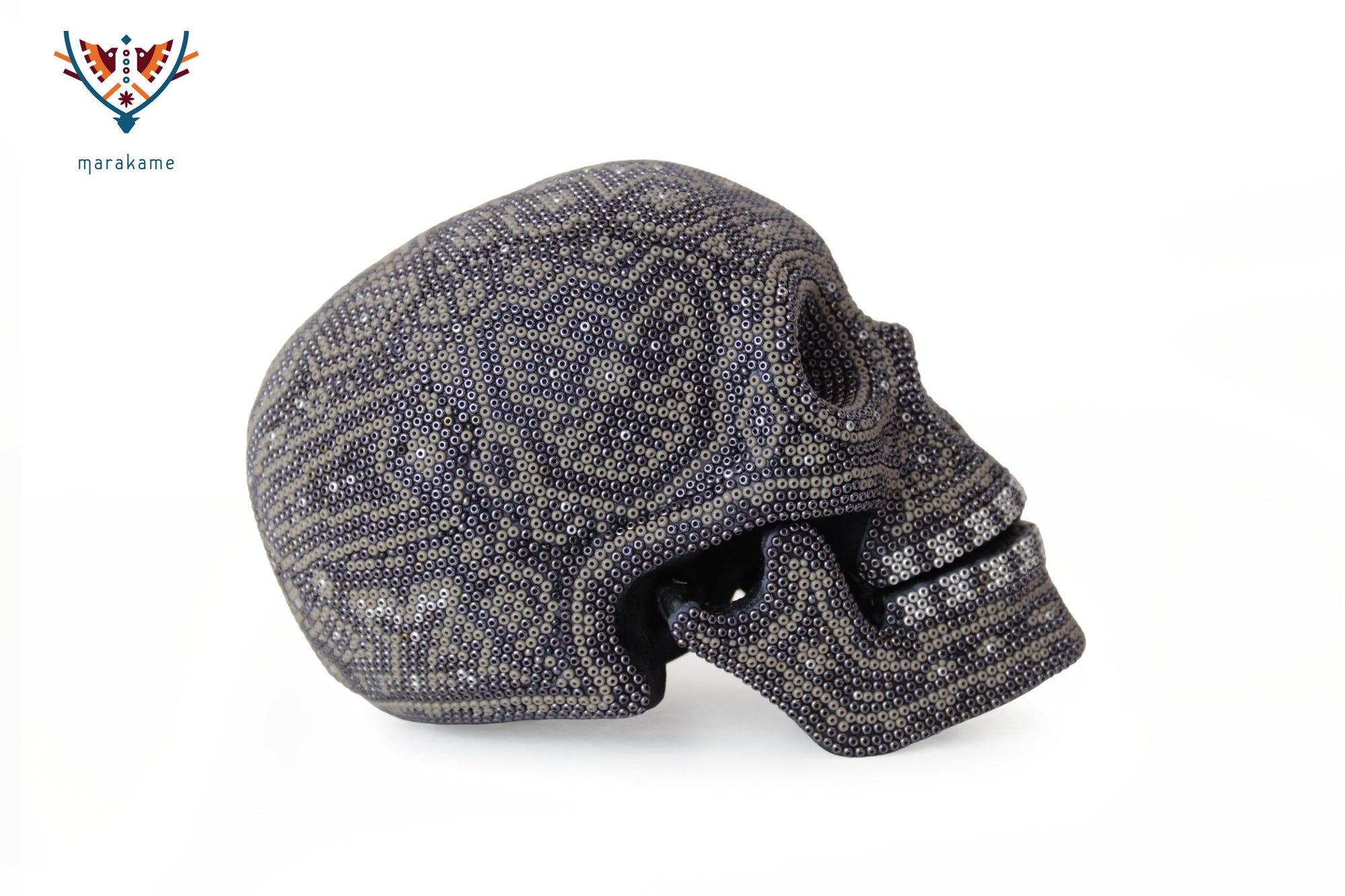 Calavera Huichol Mediana - Eyekame - Espiral del Silencio