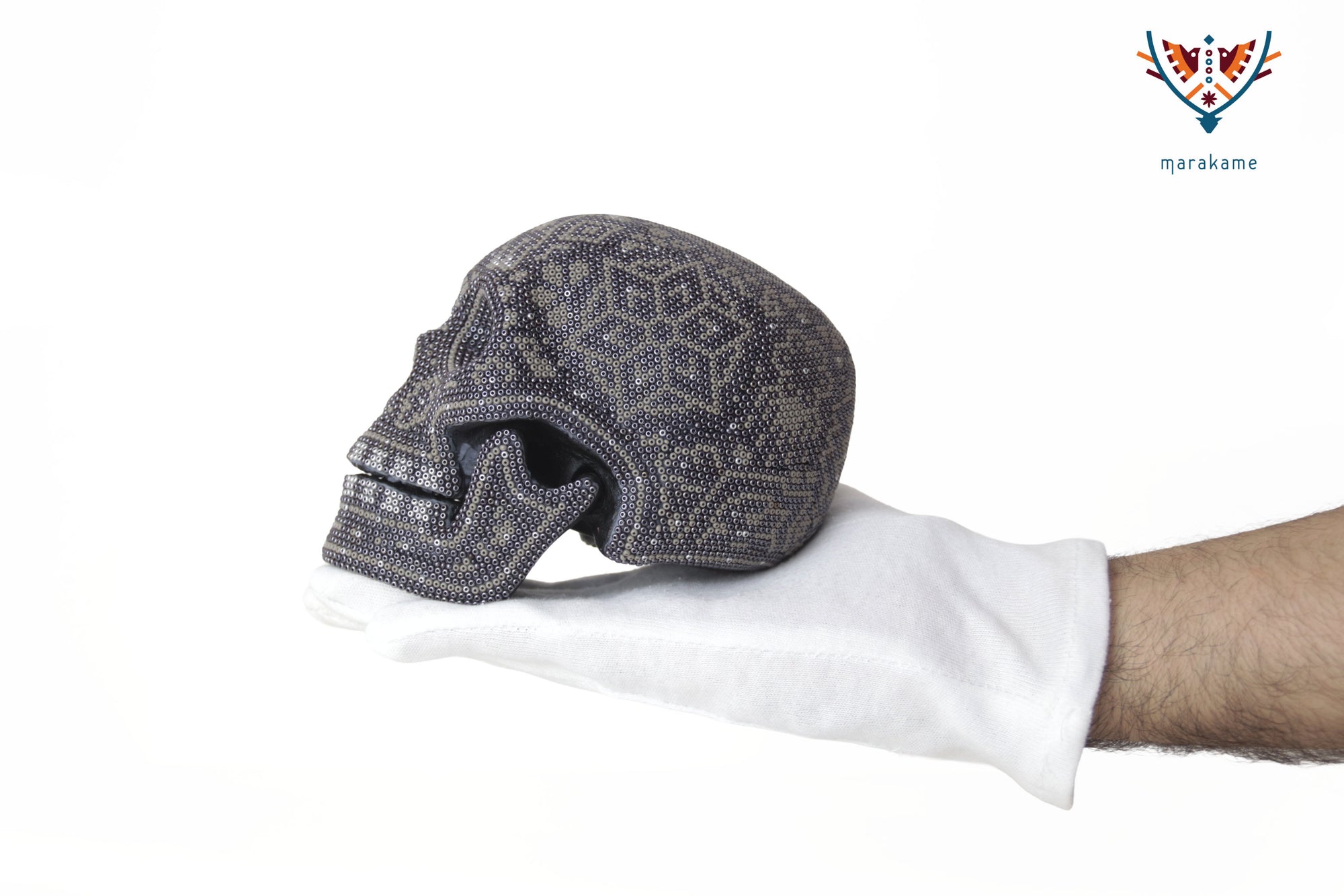 Calavera Huichol Mediana - Eyekame - Senderos de Ceniza