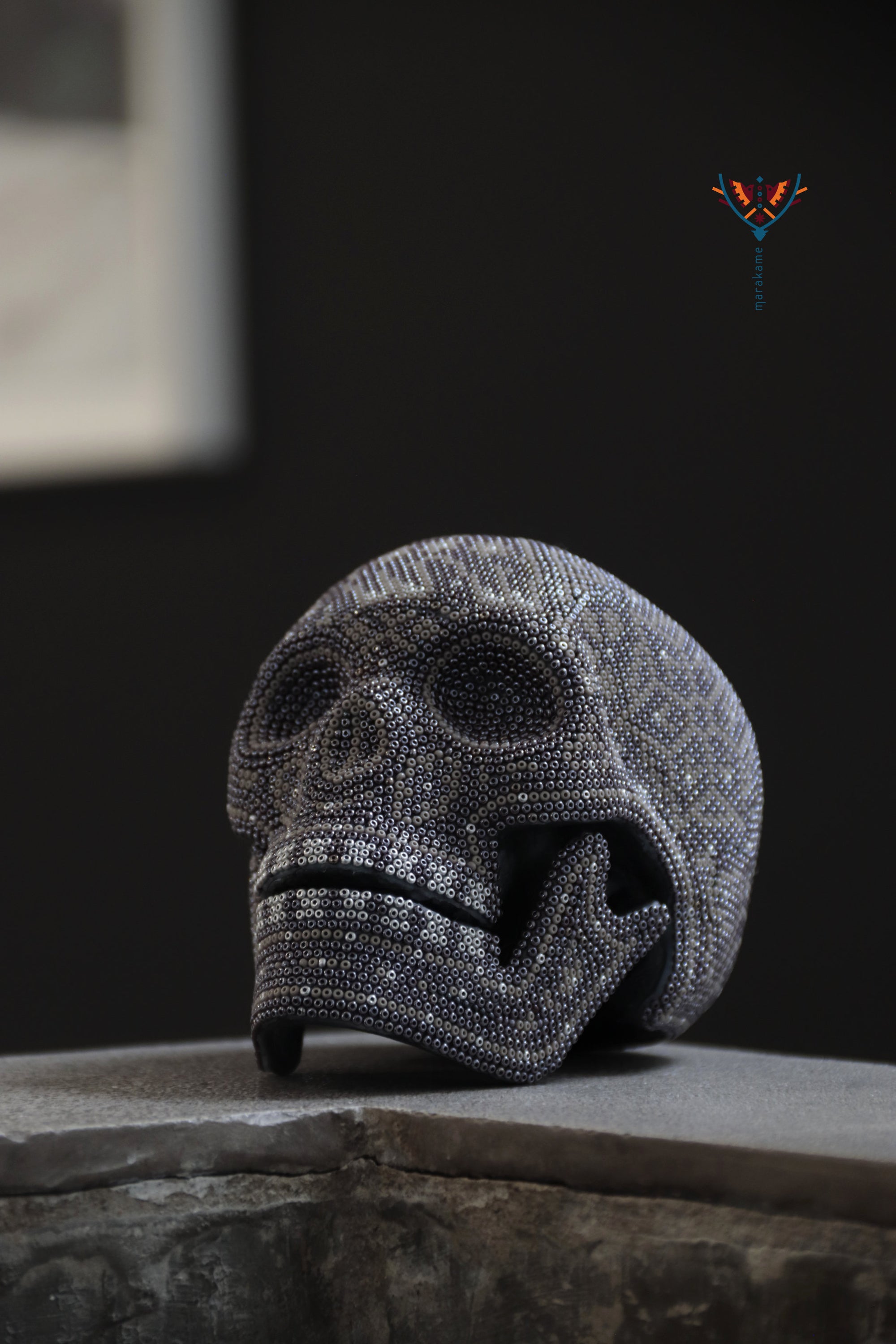 Calavera Huichol Mediana - Eyekame - Senderos de Ceniza