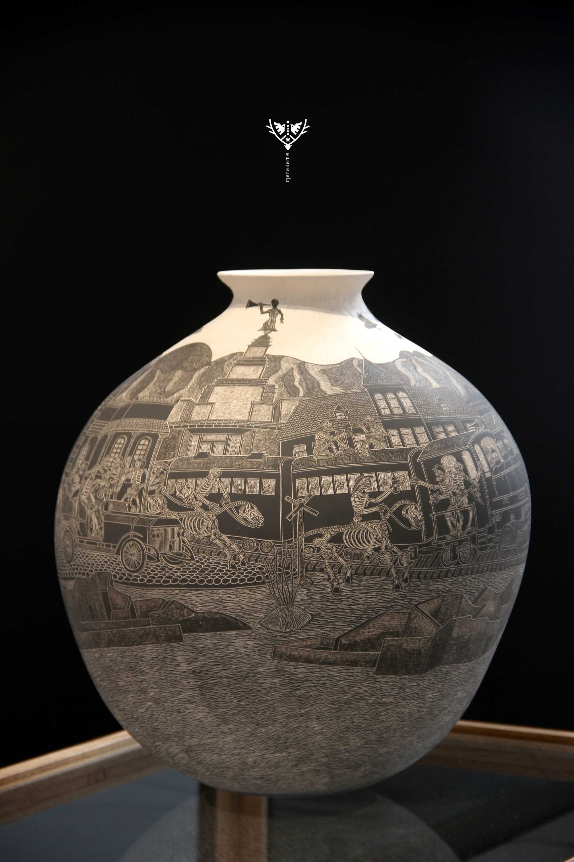 Mata Ortiz Keramik – Tag der Toten – Meisterwerk