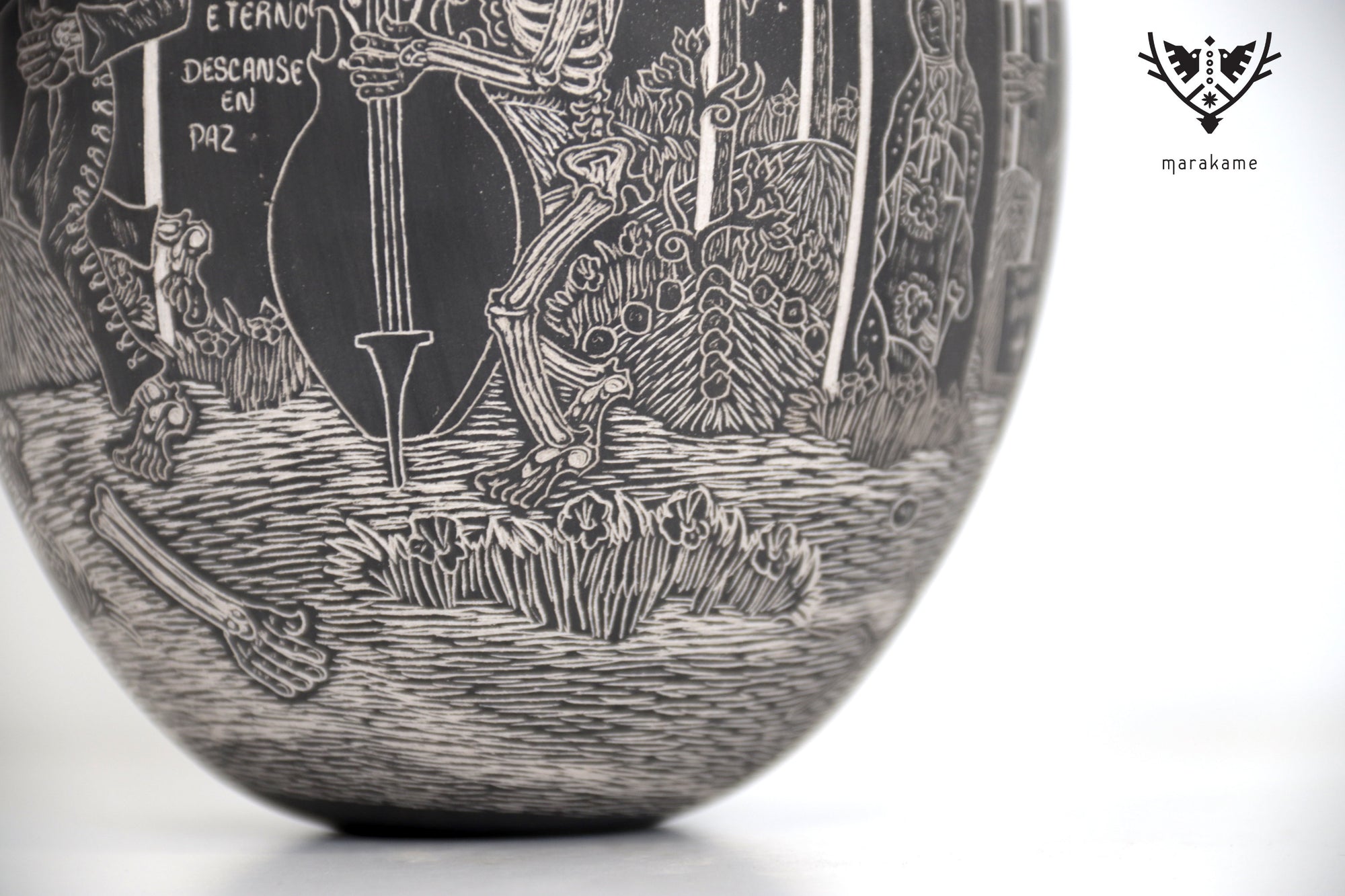 Cerámica de Mata Ortiz - Recuerdo Nocturno - Día de muertos