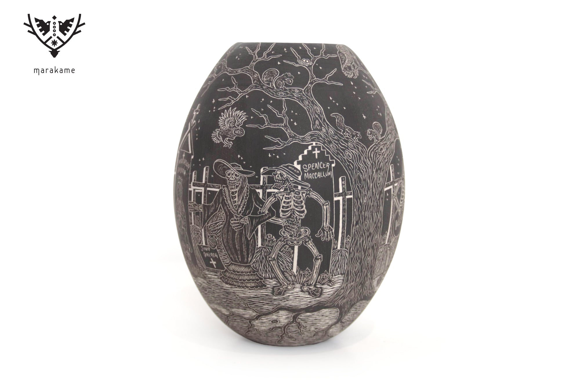 Cerámica de Mata Ortiz - Recuerdo Nocturno - Día de muertos