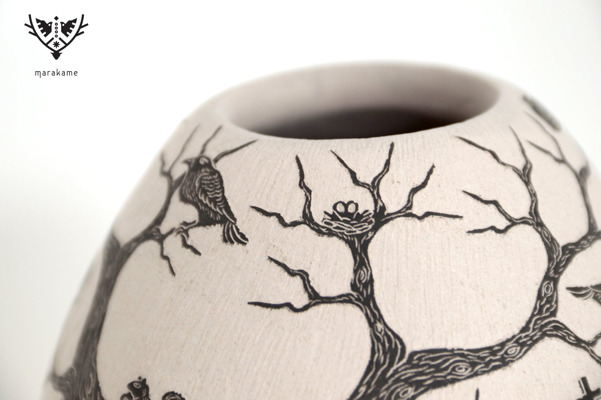 Cerámica de Mata Ortiz - Panteón con Calaveras - Día de muertos