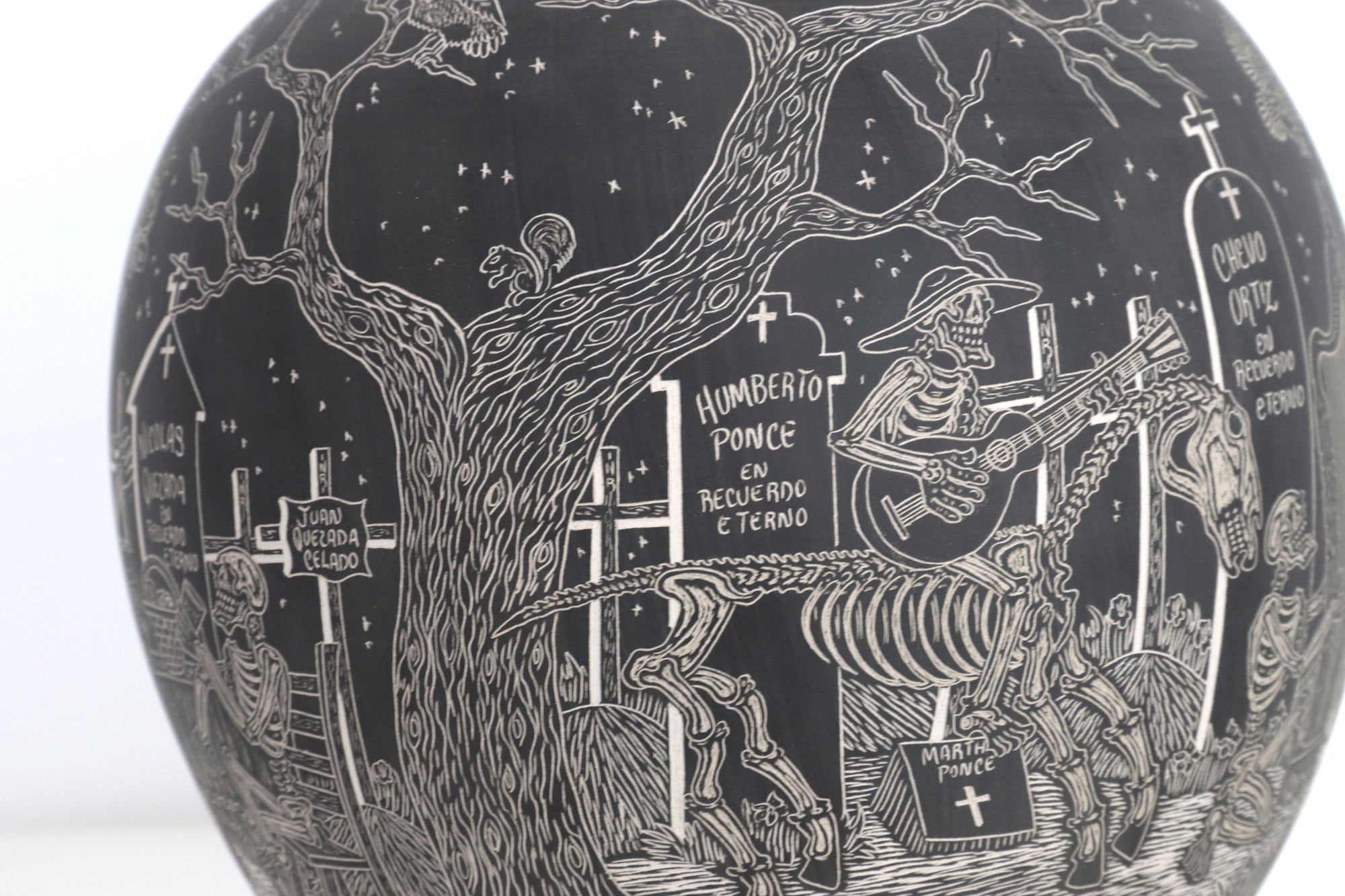 Cerámica de Mata Ortiz - Jinete del Más Allá - Día de muertos