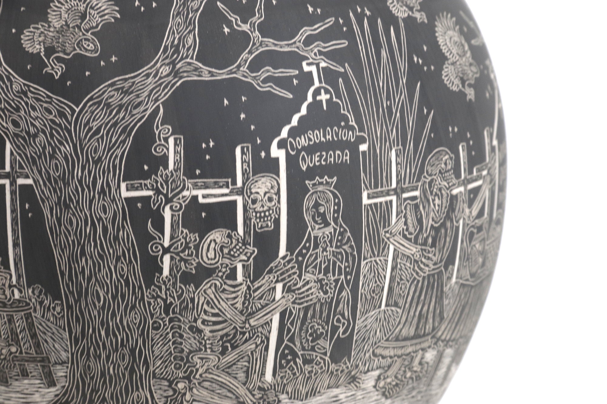 Cerámica de Mata Ortiz - Jinete del Más Allá - Día de muertos