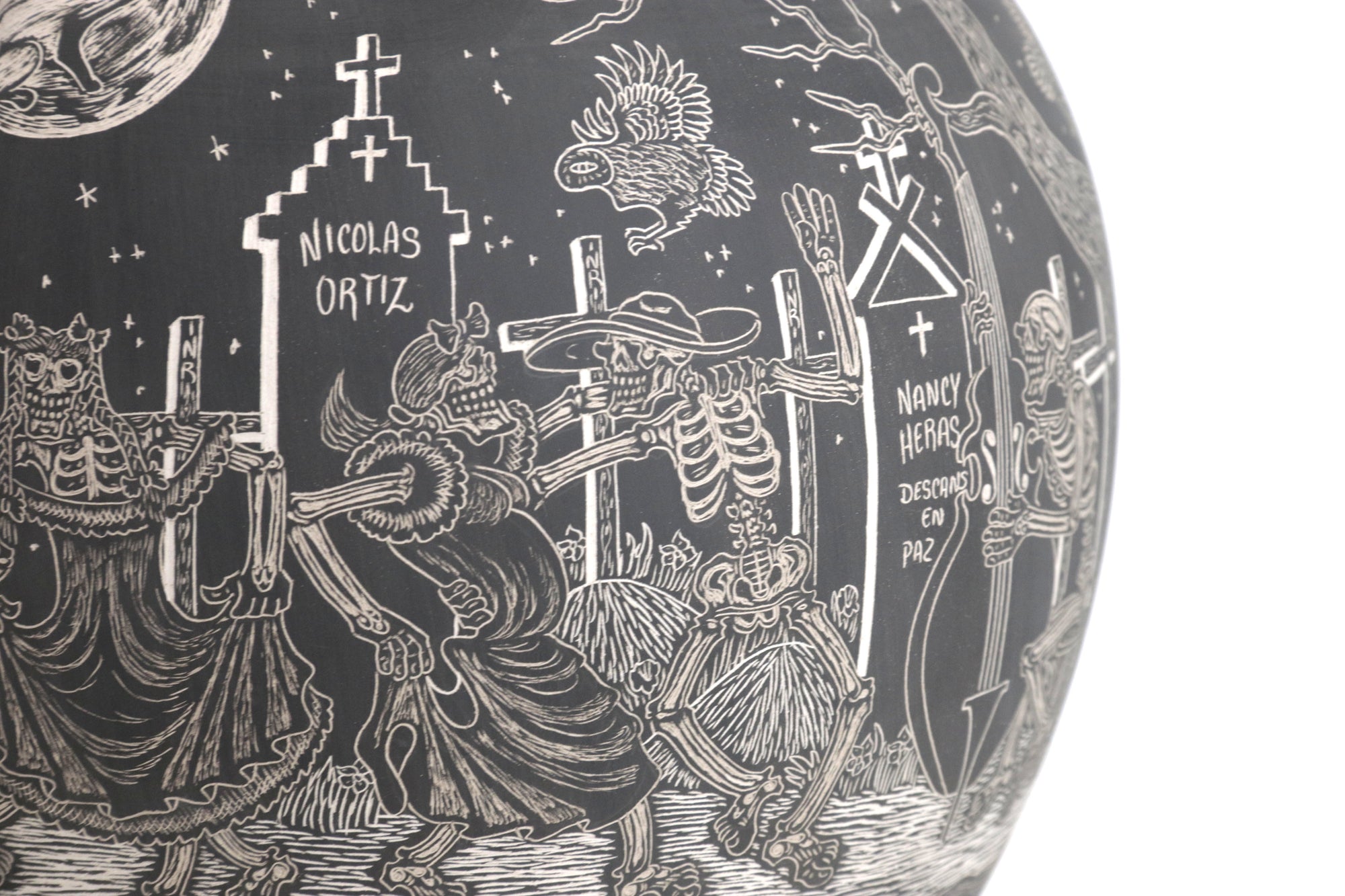 Cerámica de Mata Ortiz - Jinete del Más Allá - Día de muertos