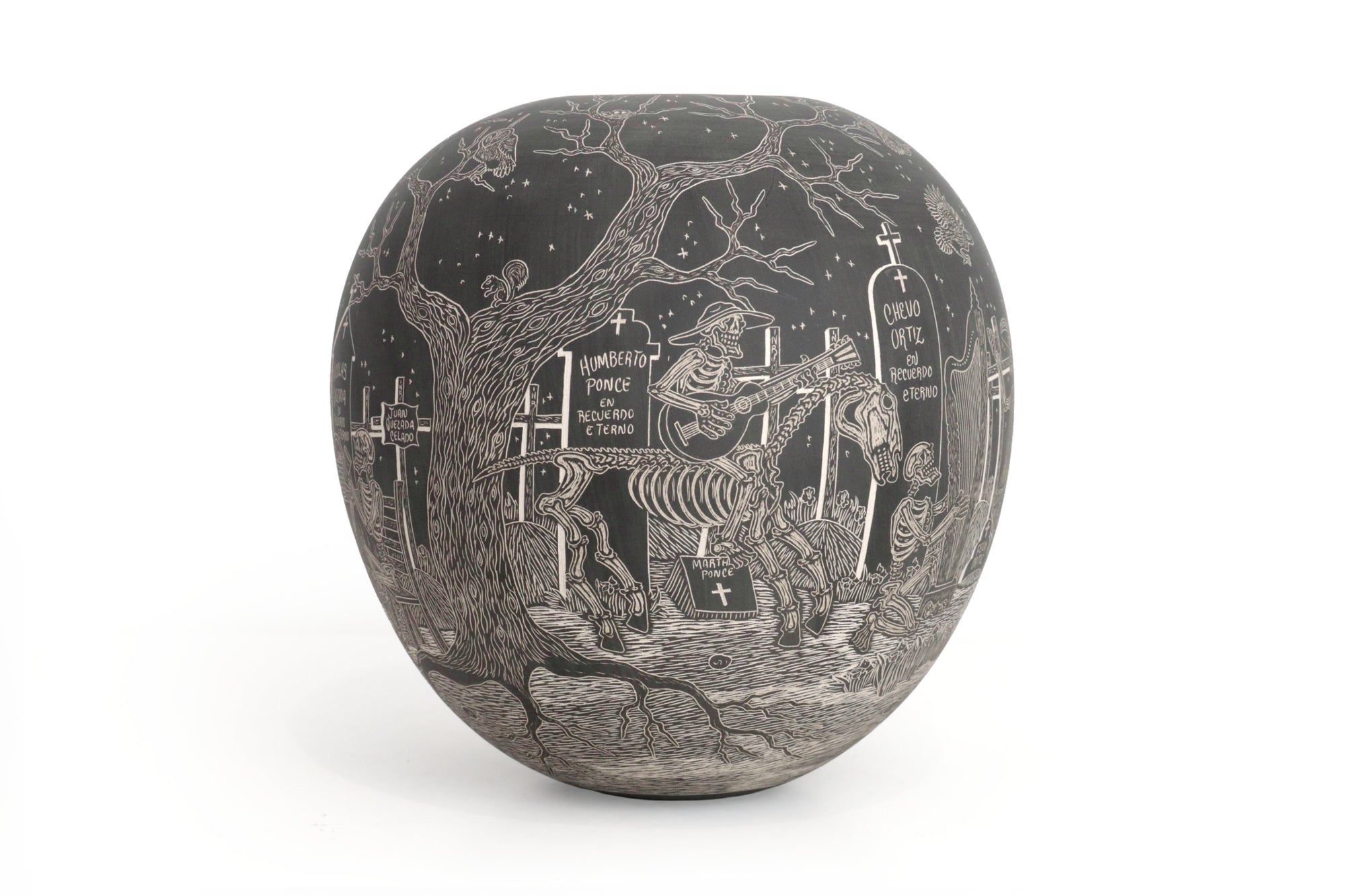 Cerámica de Mata Ortiz - Jinete del Más Allá - Día de muertos