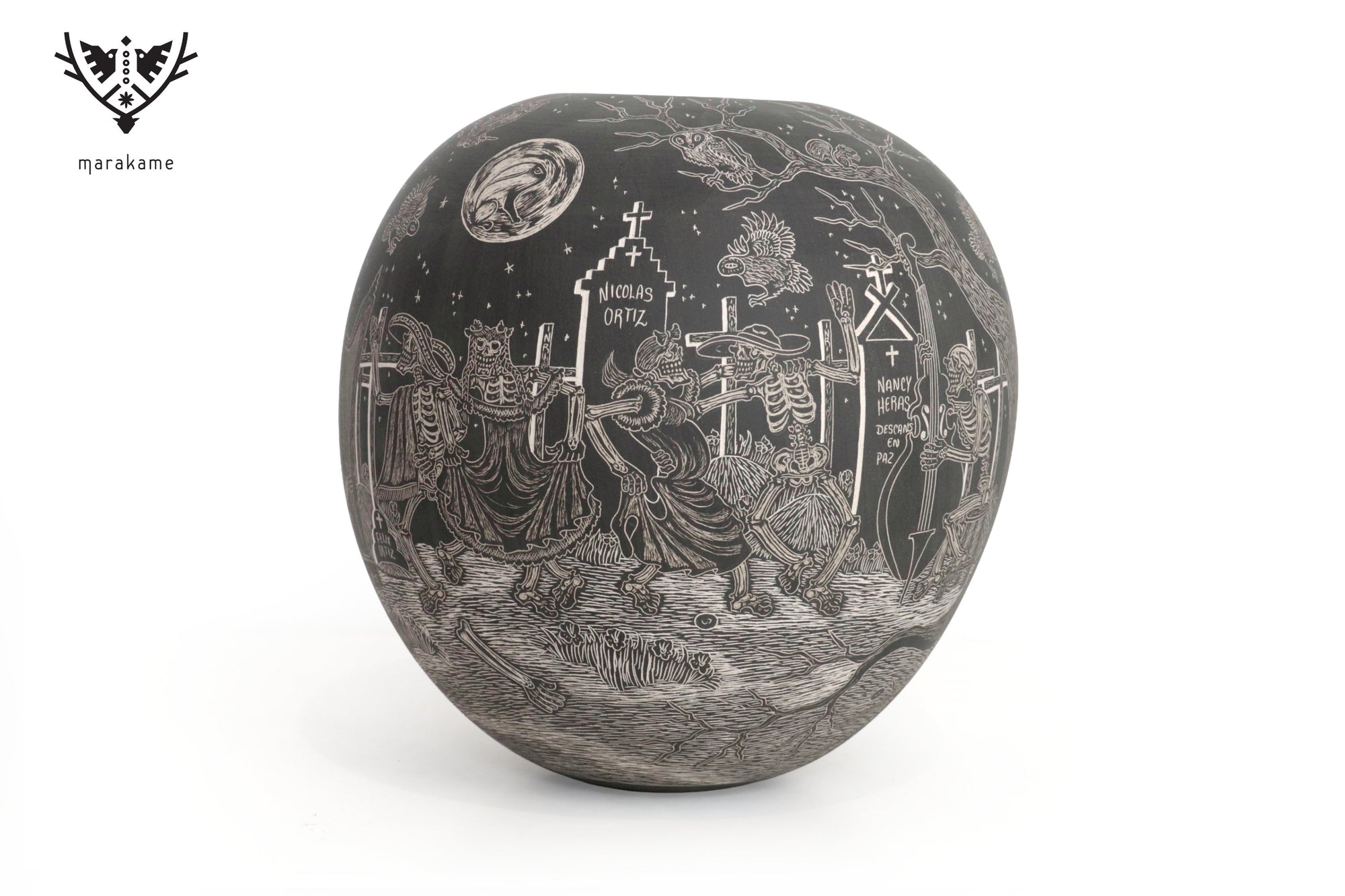 Cerámica de Mata Ortiz - Jinete del Más Allá - Día de muertos