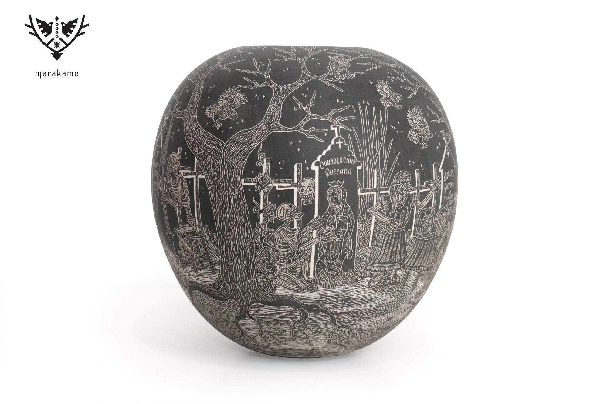 Cerámica de Mata Ortiz - Jinete del Más Allá - Día de muertos