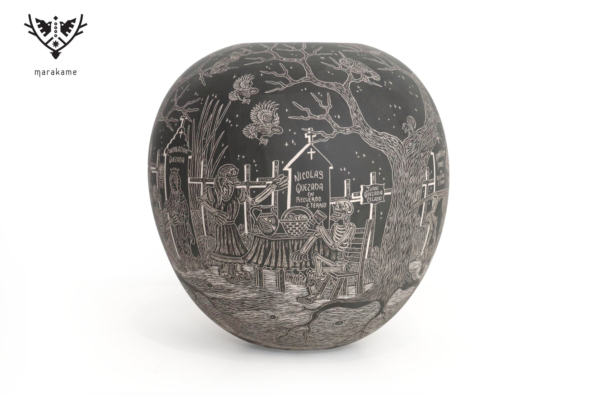 Cerámica de Mata Ortiz - Jinete del Más Allá - Día de muertos