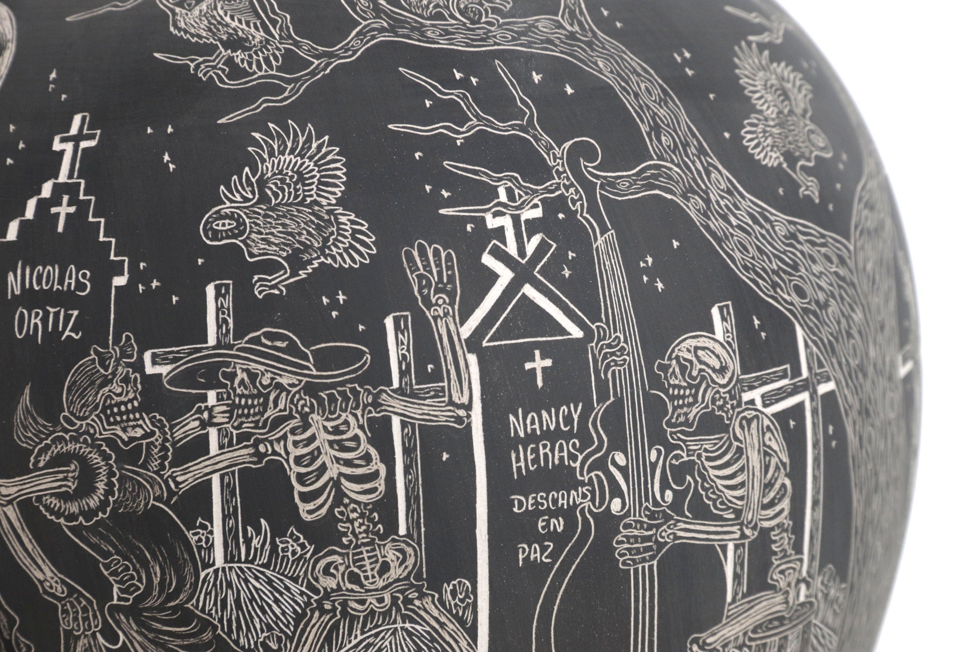 Cerámica de Mata Ortiz - Jinete del Más Allá - Día de muertos