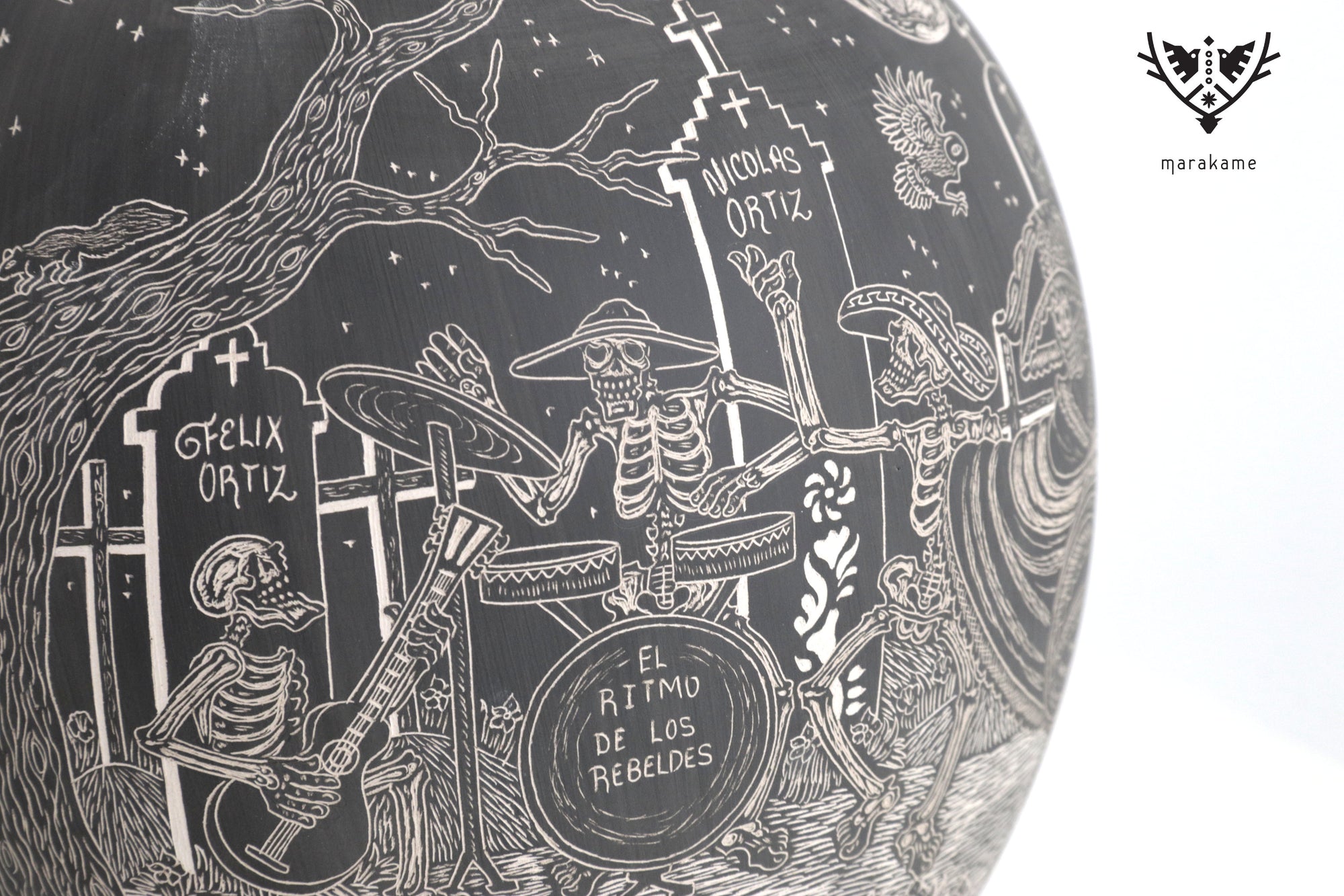 Cerámica de Mata Ortiz - El Ritmo de los Rebeldes - Día de Muertos