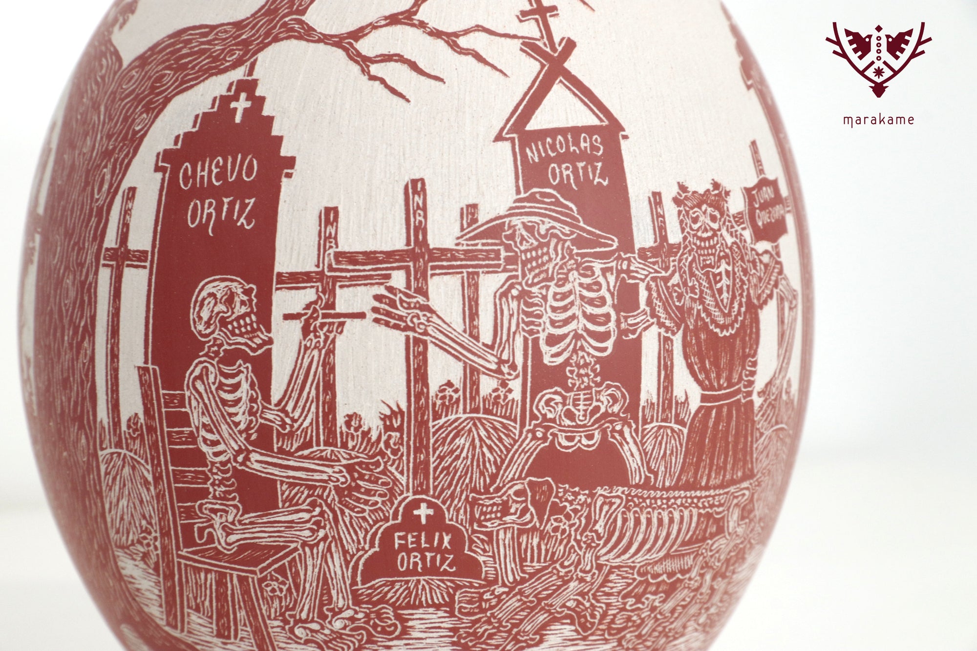 Mata Ortiz Ceramics - Mariachi Calavera - Day of the Dead