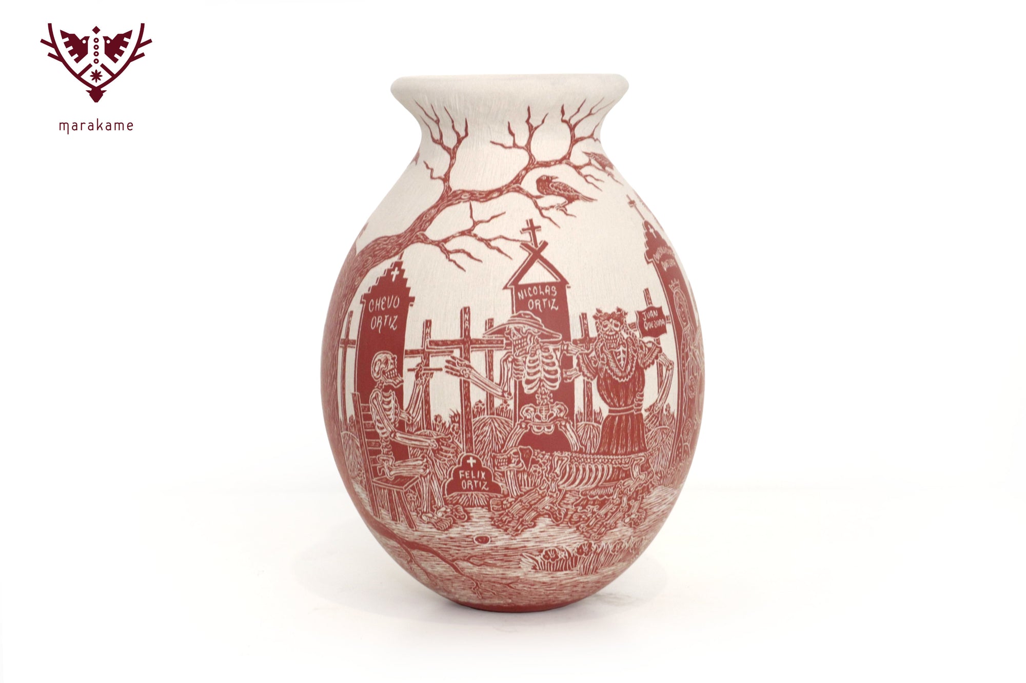 Mata Ortiz Ceramics - Mariachi Calavera - Day of the Dead