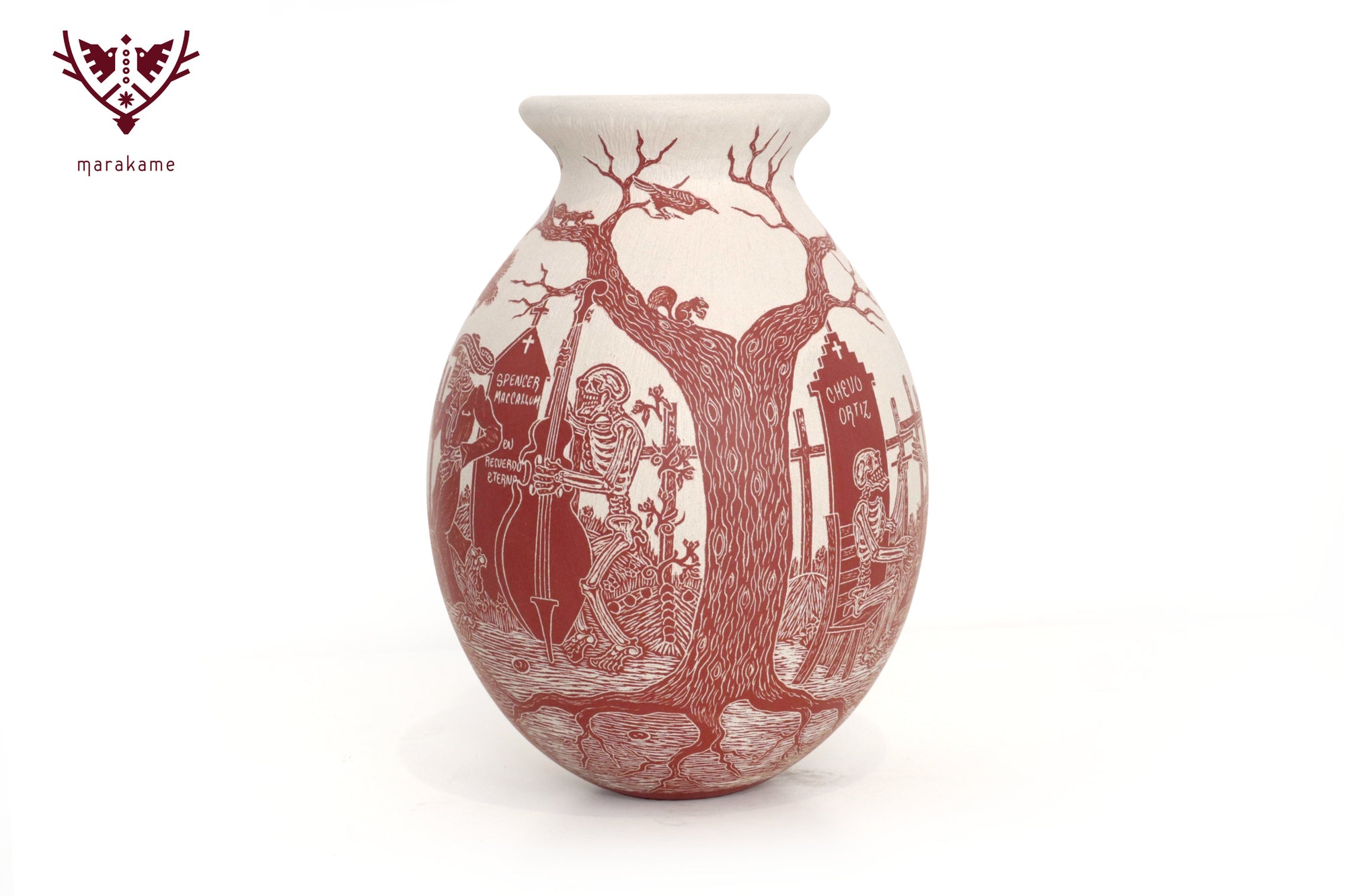 Mata Ortiz Ceramics - Mariachi Calavera - Day of the Dead