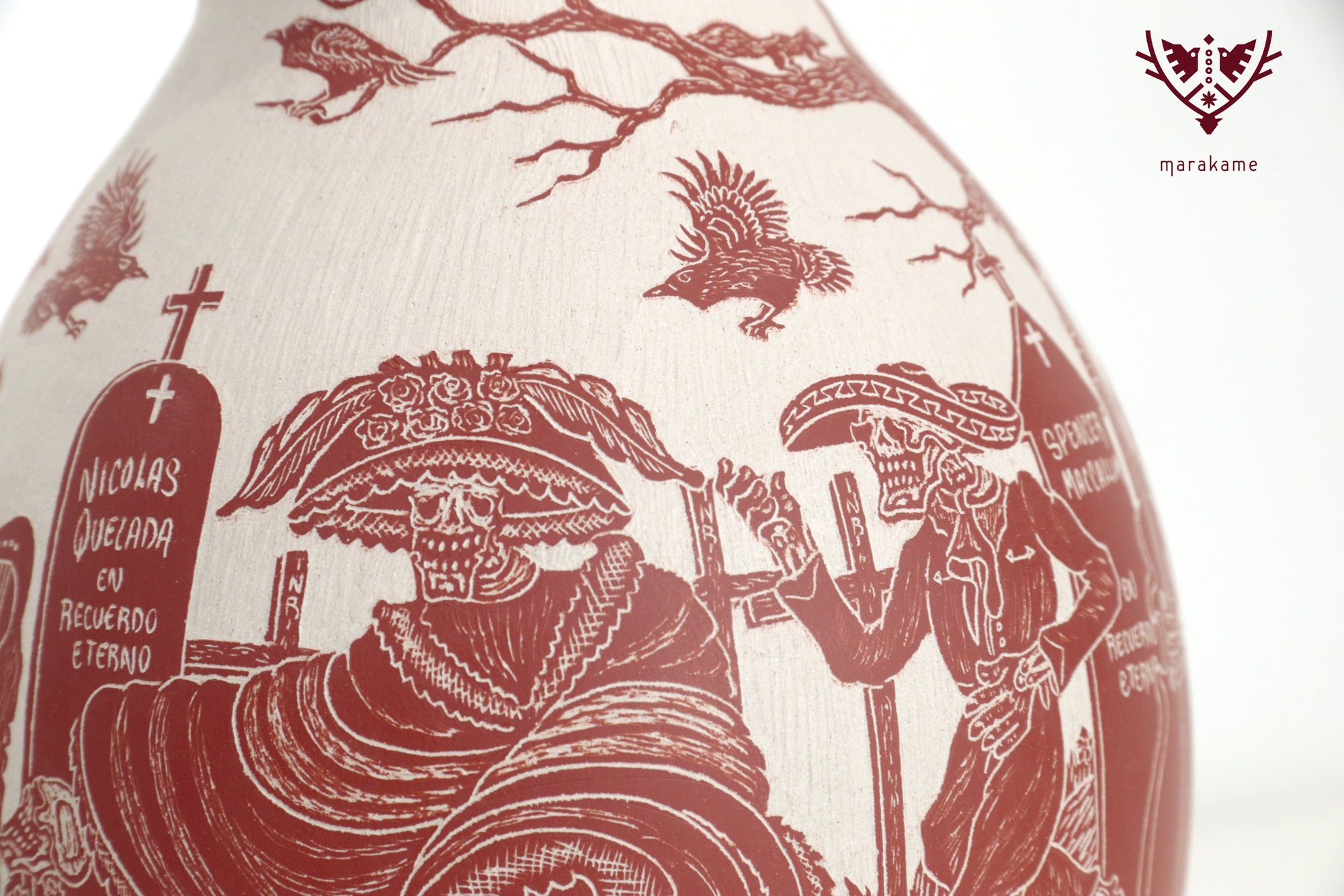 Mata Ortiz Ceramics - Mariachi Calavera - Day of the Dead