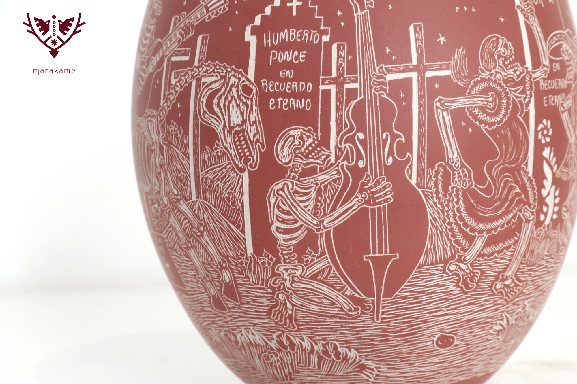 Mata Ortiz pottery – Night of the Rider – Day of the Dead